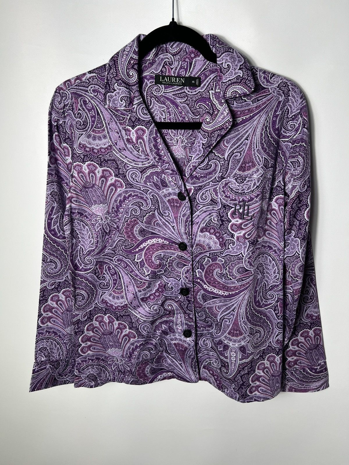 Polo Ralph Lauren Lauren Ralph Lauren Pajama Sleep Shirt Womens Paisley Purple Size XS / US 0-2 / IT 36-38 - 1 Thumbnail