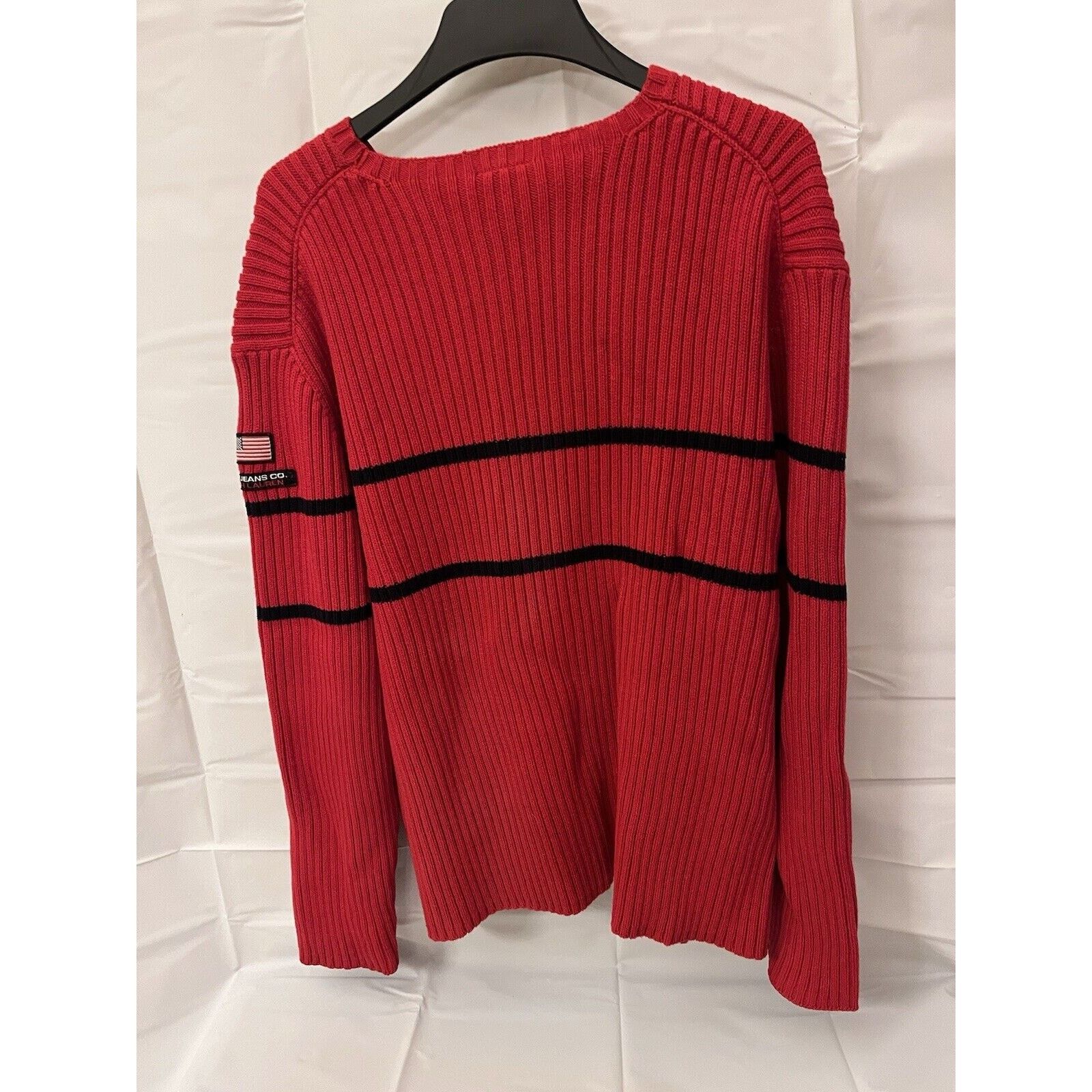 Ralph Lauren Vtg Mens Ralph Lauren Polo Jeans Co Logo Sweater XXL Red Size US XXL / EU 58 / 5 - 6 Thumbnail