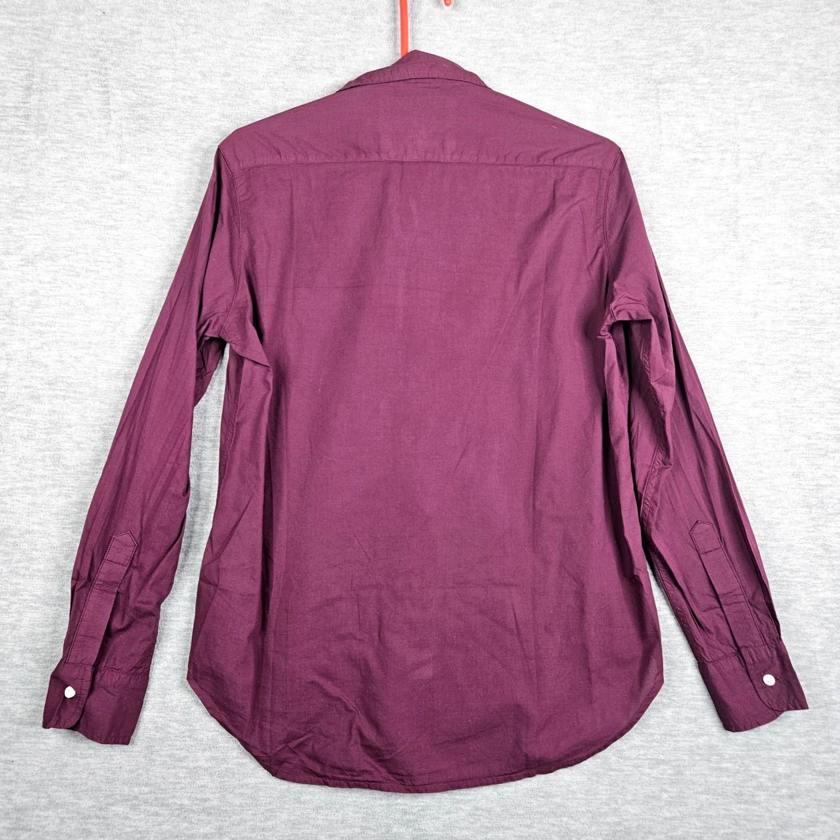 Frank & Eileen Frank & Eileen Button-Up Shirt Women 2XS Red Cotton Blend Long Sleeve Casual Classic Size XXS / US 00 / IT 34 - 2 Thumbnail