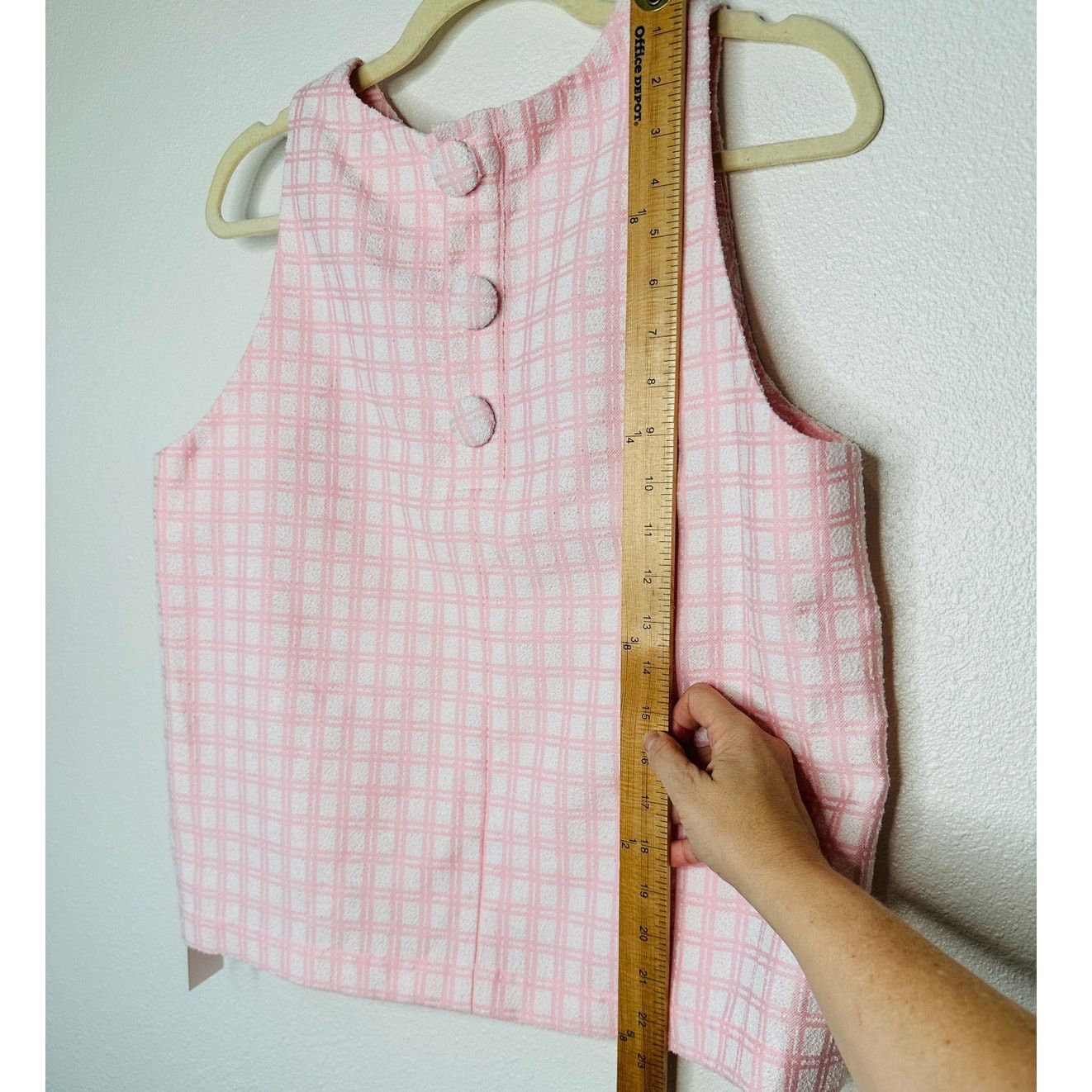 Lisa Marie Fernandez Lisa Marie Fernandez Checked Boucle Back Button Sleeveless 4 Size L / US 10 / IT 46 - 13 Thumbnail