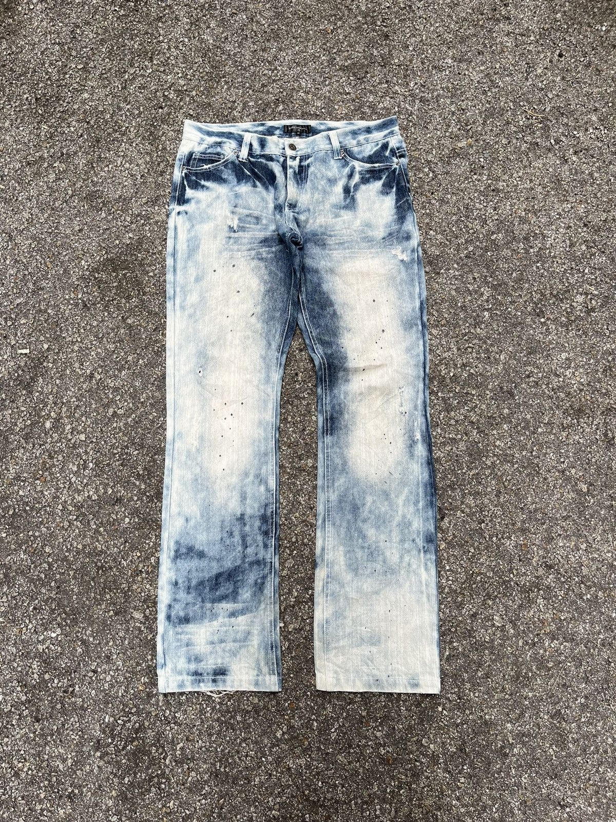 Hysteric Glamour Japanese Brand In The Attic ATC Homme Acid Wash Denim Jeans Size US 33 - 1 Thumbnail