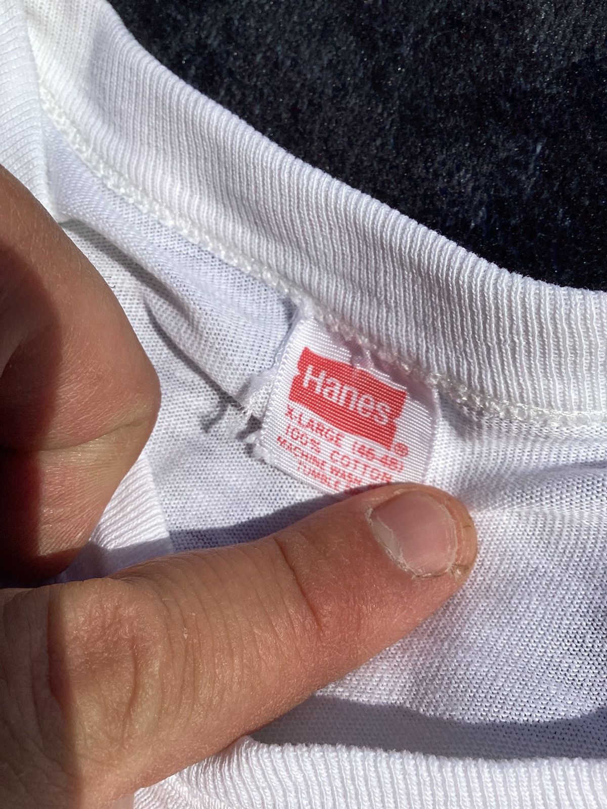 Hanes Vtg 80s last radio show KMET 94.7 single stitch USA made T Size US L / EU 52-54 / 3 - 5 Thumbnail