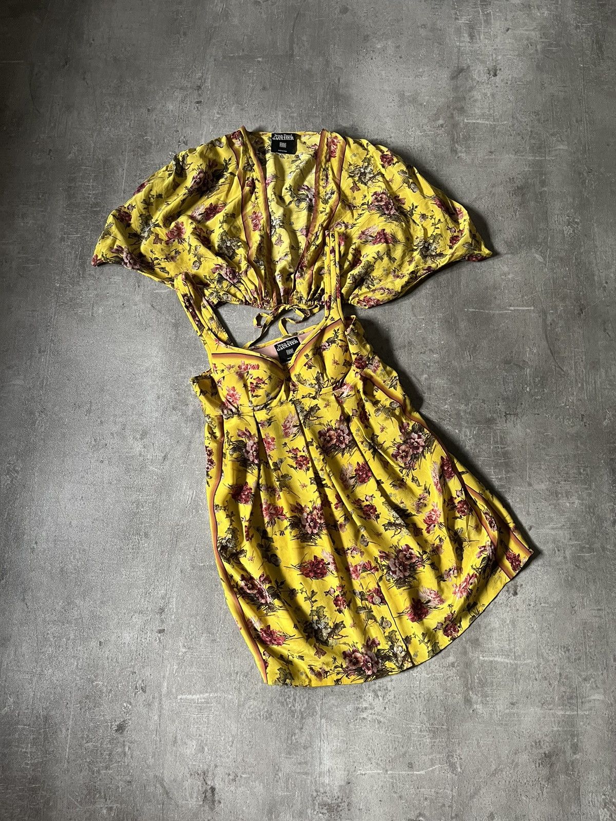 Jean Paul Gaultier Vinatge Jean Paul Gaultier 2 tops set yellow 90s rare Size S / US 4 / IT 40 - 1 Thumbnail