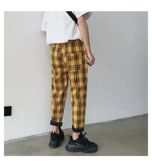VIBE Youth Streetwear Plaid Pants Men Joggers Size US 33 - 3 Thumbnail