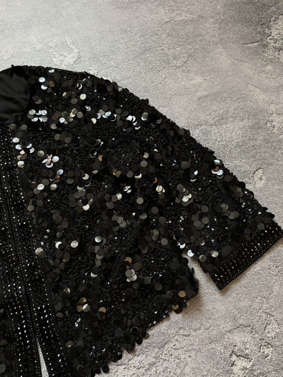 St. John × Vintage ST. JOHN size12 hand beading rhinestones blazer jacket 00s Size XL / US 12-14 / IT 48-50 - 7 Thumbnail