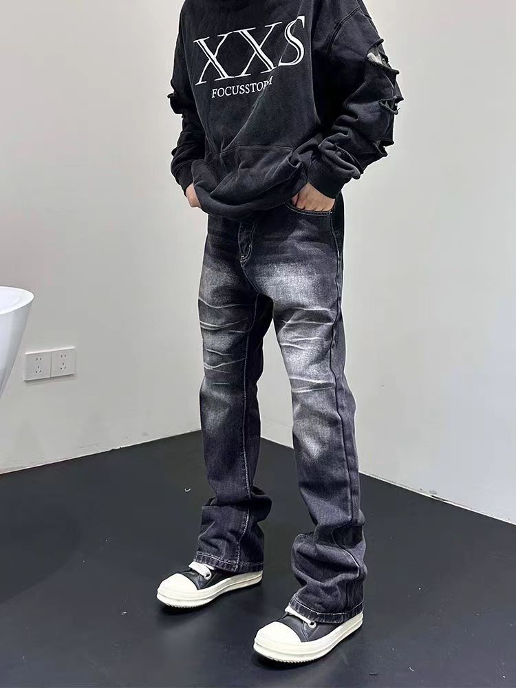 Japanese Brand × Jean Vintage Street Skateboarding Washed Faded Black Jeans Size US 30 / EU 46 - 5 Thumbnail