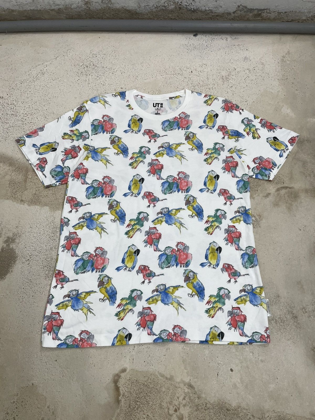 Icecream × Pharrell × Uniqlo I AM Other Pharrel Parrot Uniqlo Collaboration Limited Tee Size US XL / EU 56 / 4 - 3 Thumbnail