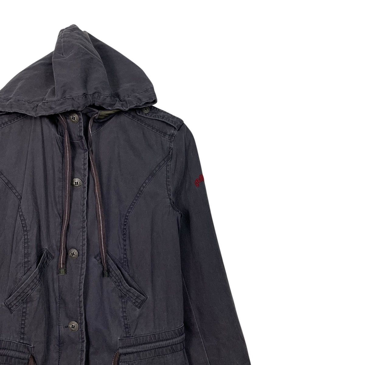 Tommy Hilfiger 90’s HILFIGER DENIM Hooded Long Coat Parka #2458-C110 Size US XS / EU 42 / 0 - 6 Thumbnail