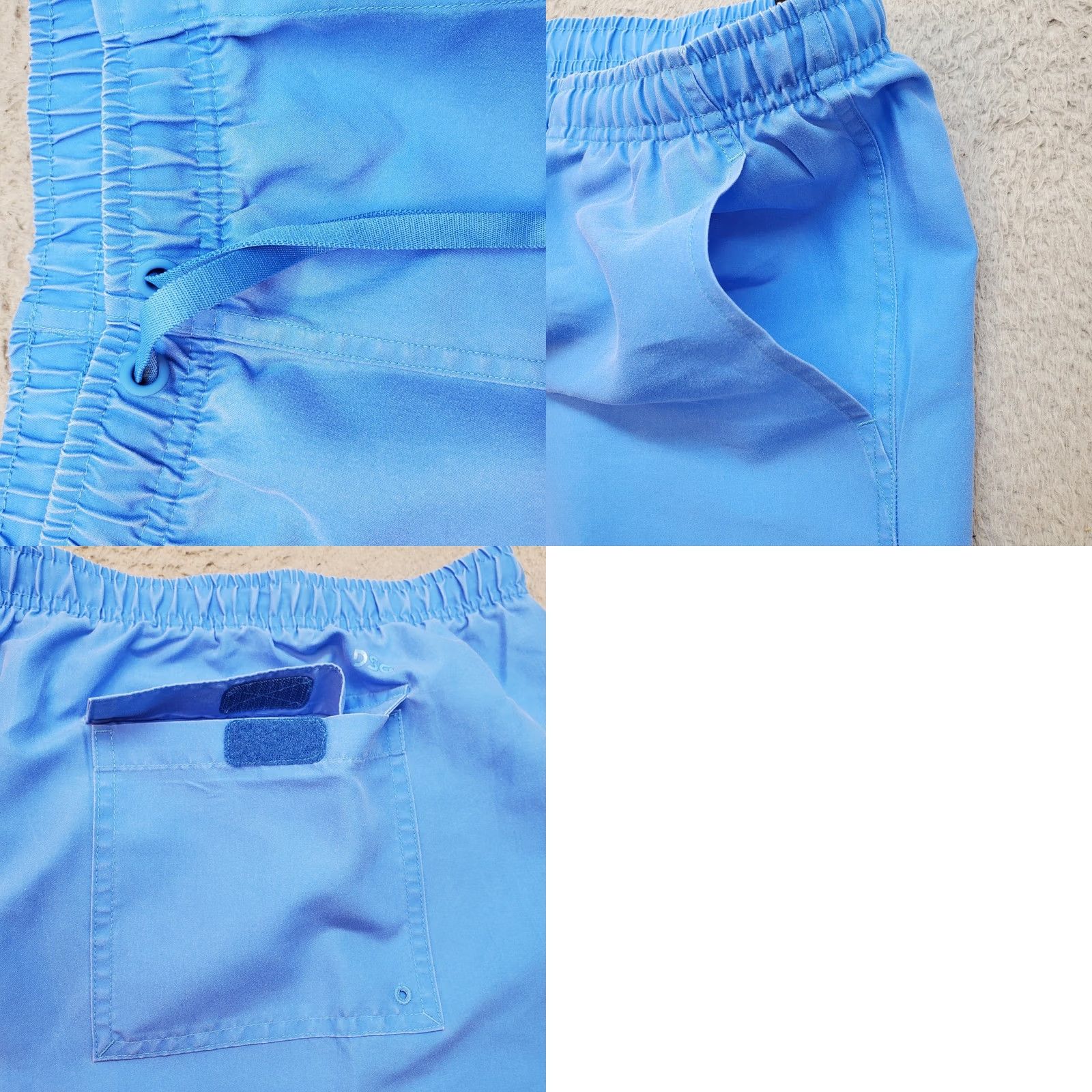 Vintage DSG Mens XXL Blue Rec Shorts Relaxed Fit Side Slit Drawstring 6" Inseam Bermuda Casual Outdoor"} Size US 39 - 8 Thumbnail