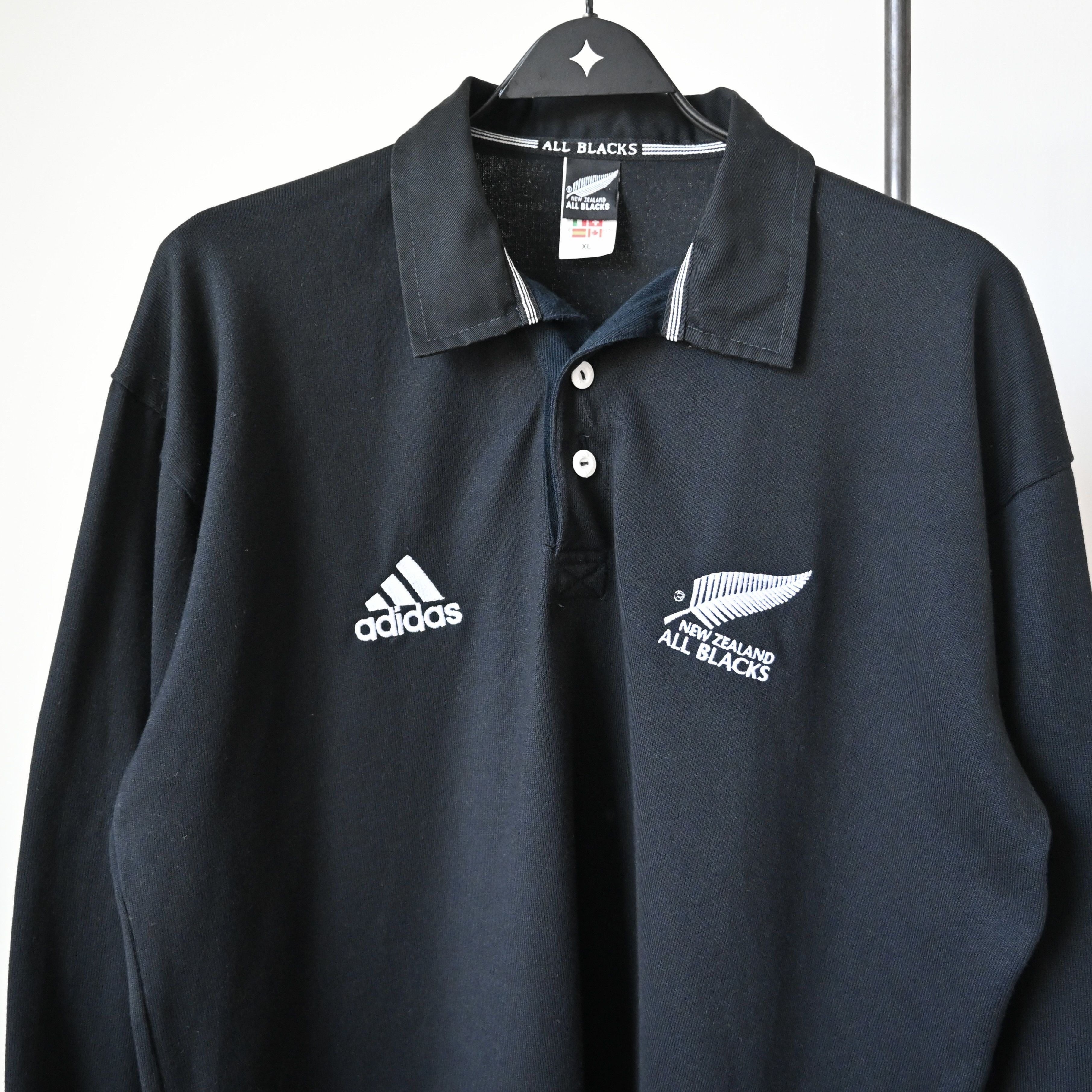 All Blacks Excellent, VTG 2000/2001 adidas x all blacks rugby shirt Size US XL / EU 56 / 4 - 6 Thumbnail