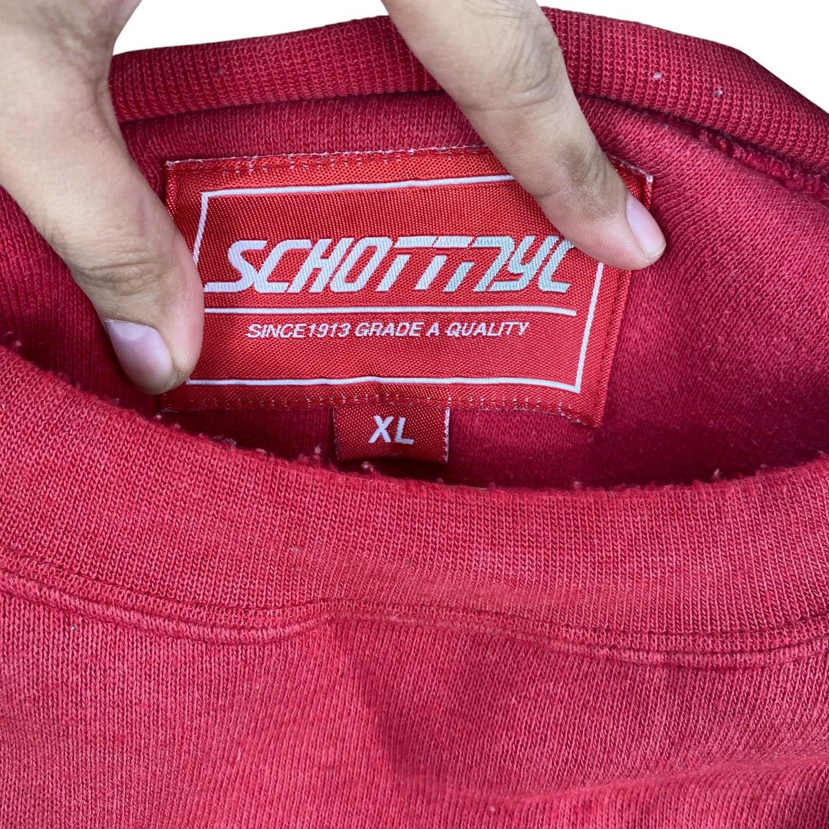 Schott Vintage SCHOTT NYC Crewneck Sweatshirt Embroidered Big Logo Size US XL / EU 56 / 4 - 8 Thumbnail