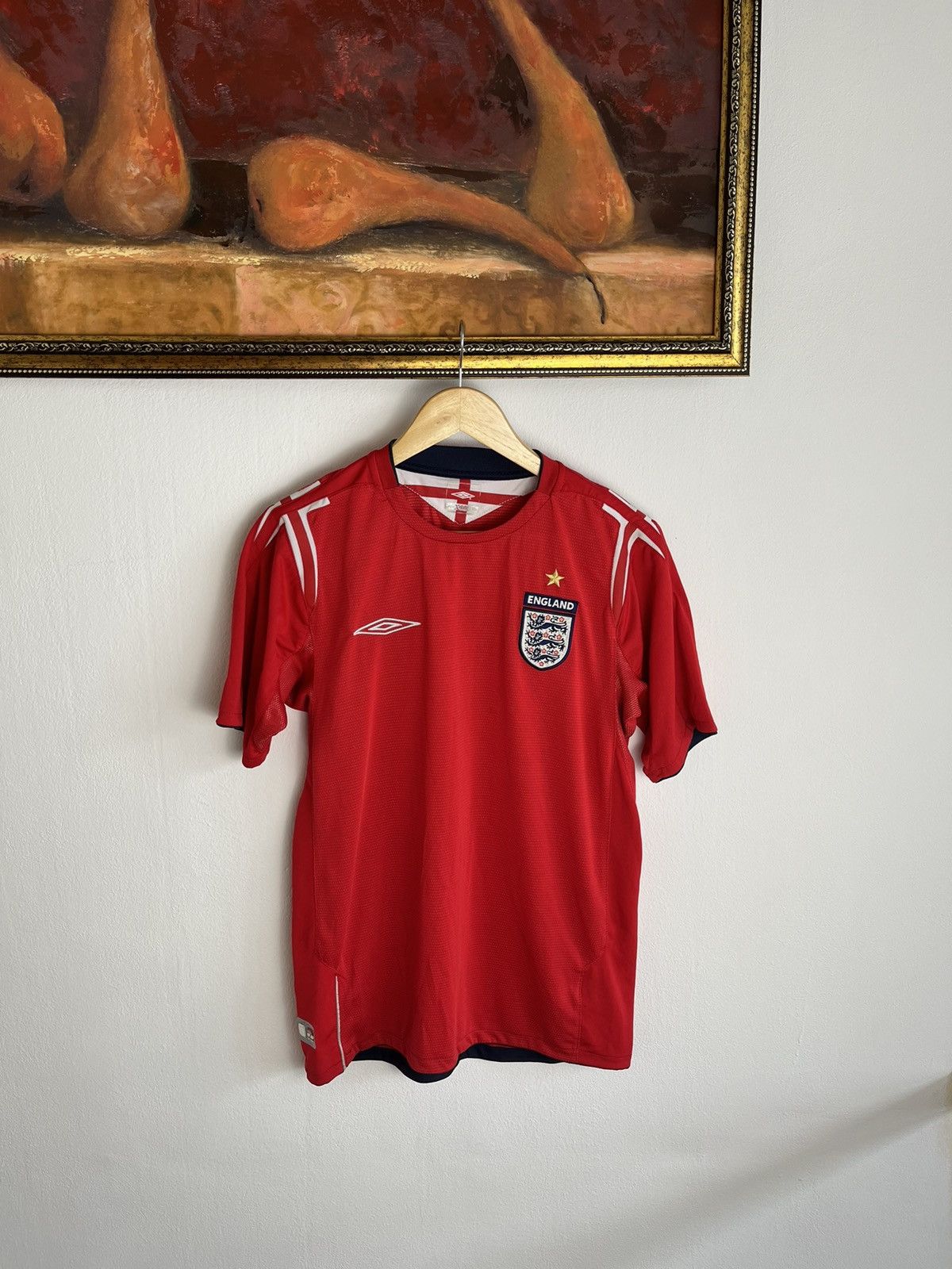 Umbro × Vintage ENGLAND NATIONALS 2004/2006 AWAY FOOTBAL SOCCER JERSEY UMBRO Size US S / EU 44-46 / 1 - 1 Thumbnail