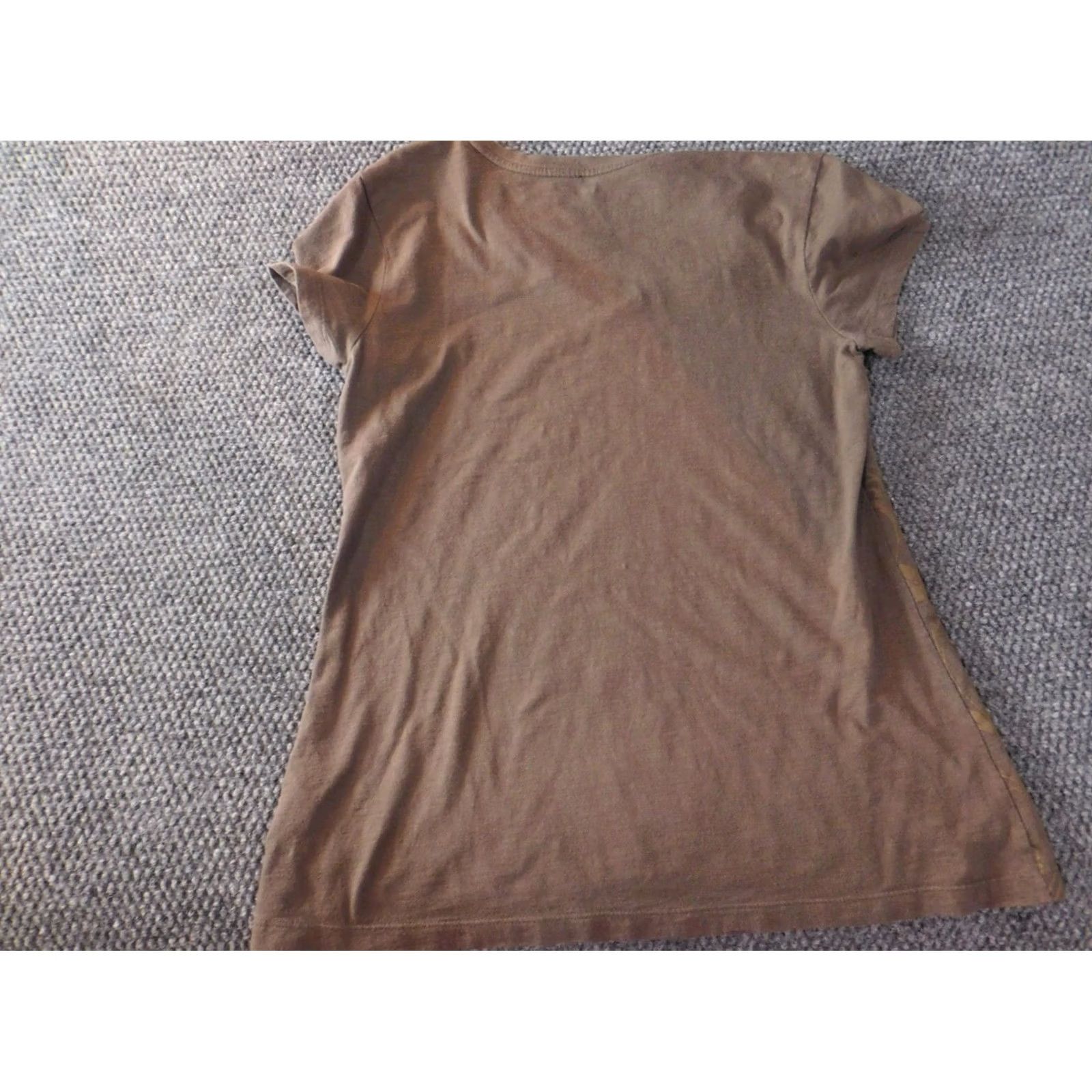 Vintage Sonoma Womens Shirt S Brown Floral Tee Top Blouse Short Sleeve Round Neck Pullover Casual 100% Cotton Size S / US 4 / IT 40 - 7 Thumbnail
