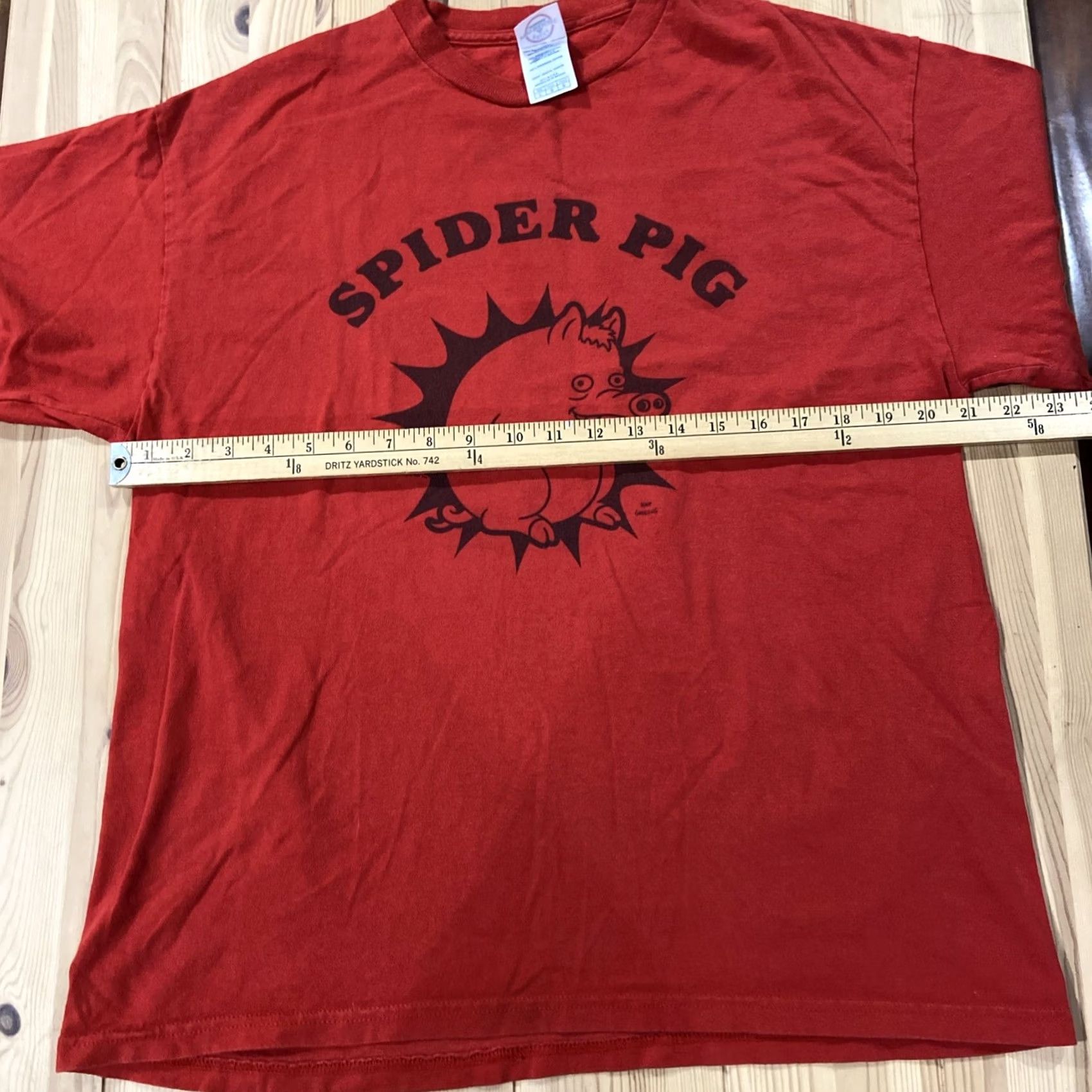 Vintage The Simpsons Movie Spider Pig Shirt Matt Groening 2007 Fox Large T-Shirt Red Mens L Size US L / EU 52-54 / 3 - 6 Thumbnail