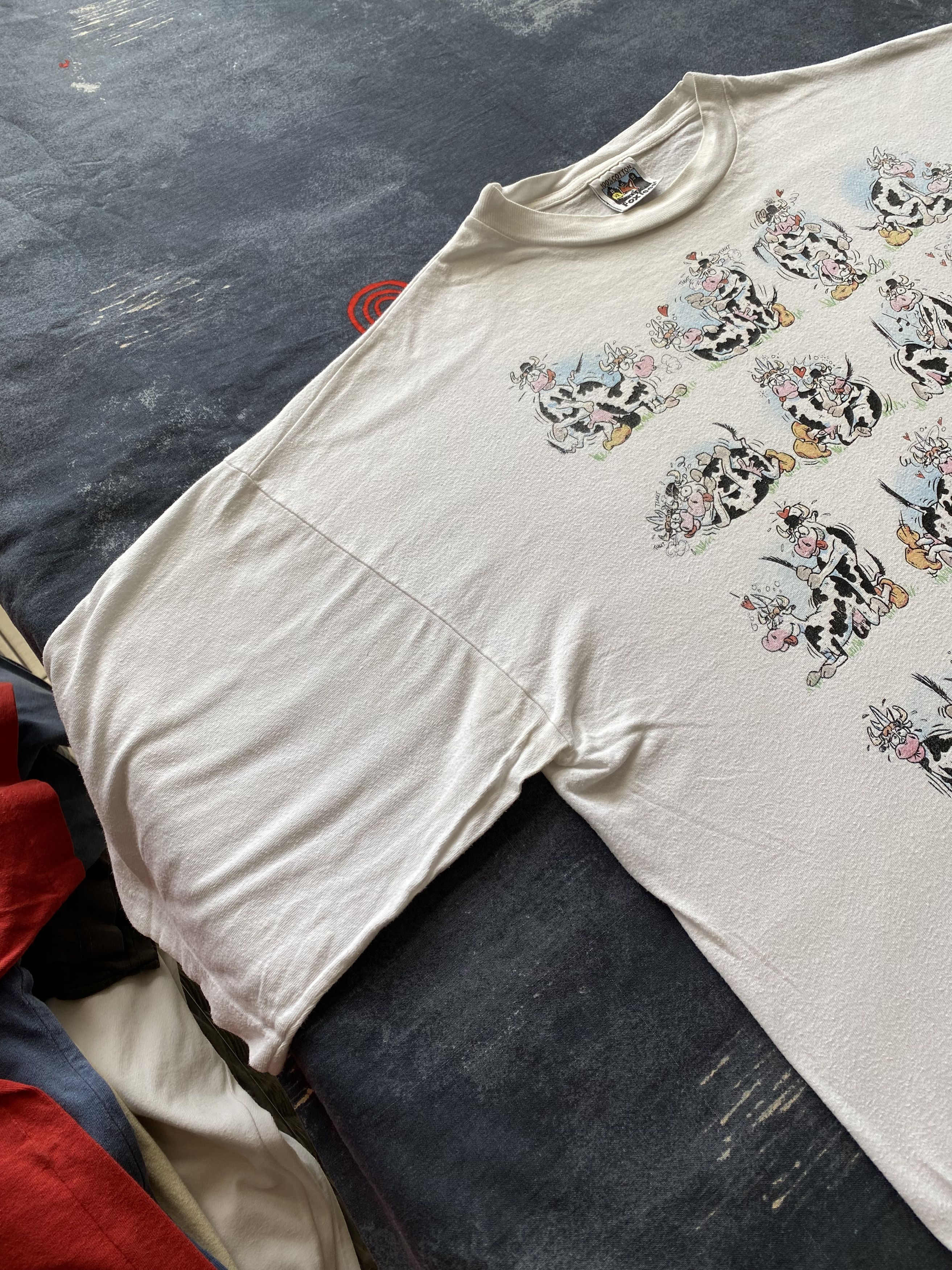 Cartoon Network Fox Tees Going Dutch Vintage 90s Holland Cows Sex Tee Size US XL / EU 56 / 4 - 12 Thumbnail