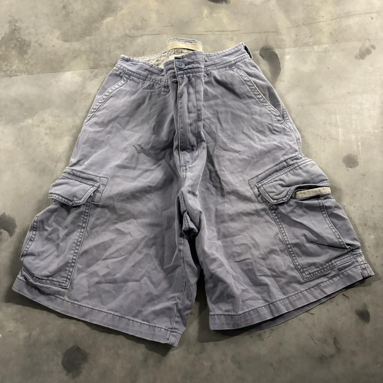 Vintage Crazy Vintage Y2K/2000s Baggy Light Blue Streetwear Skater Cargo Shorts! Size 38 Size US 38 / EU 54 - 1 Thumbnail