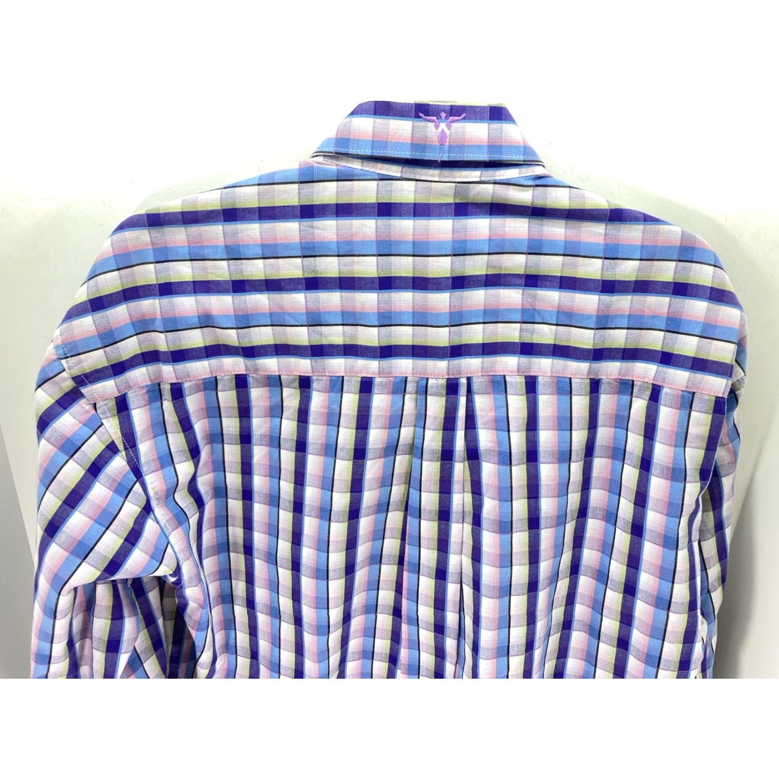 Wrangler VINTAGE Wrangler Western Shirt Men M Purple Check Long Sleeve Rodeo NWOT Size US M / EU 48-50 / 2 - 7 Thumbnail