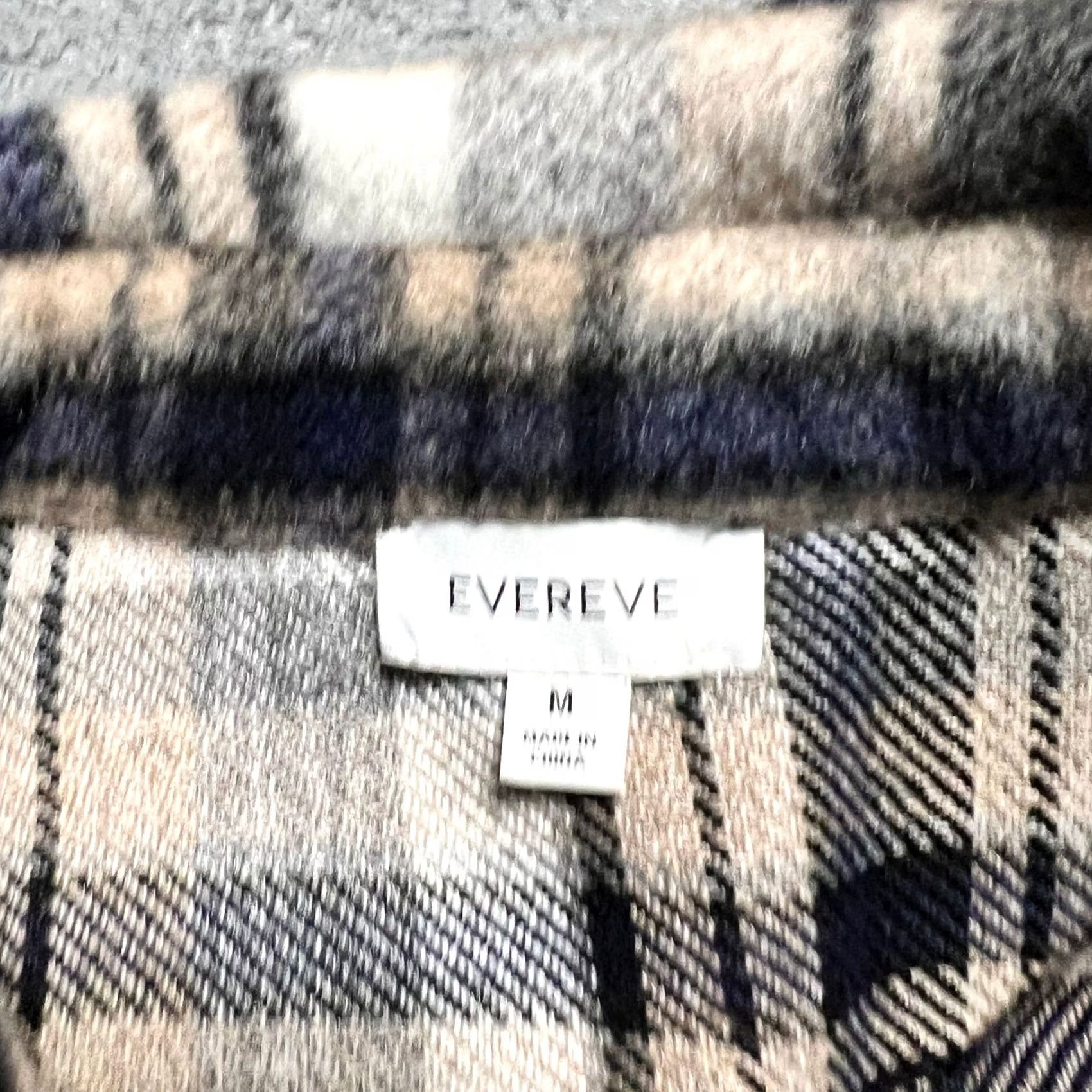 Vintage VINTAGE? Evereve Simone Plaid Shacket Women Medium Soft Brushed Fleece Button Down Jacket Shirt Womens Brown M Size M / US 6-8 / IT 42-44 - 7 Thumbnail