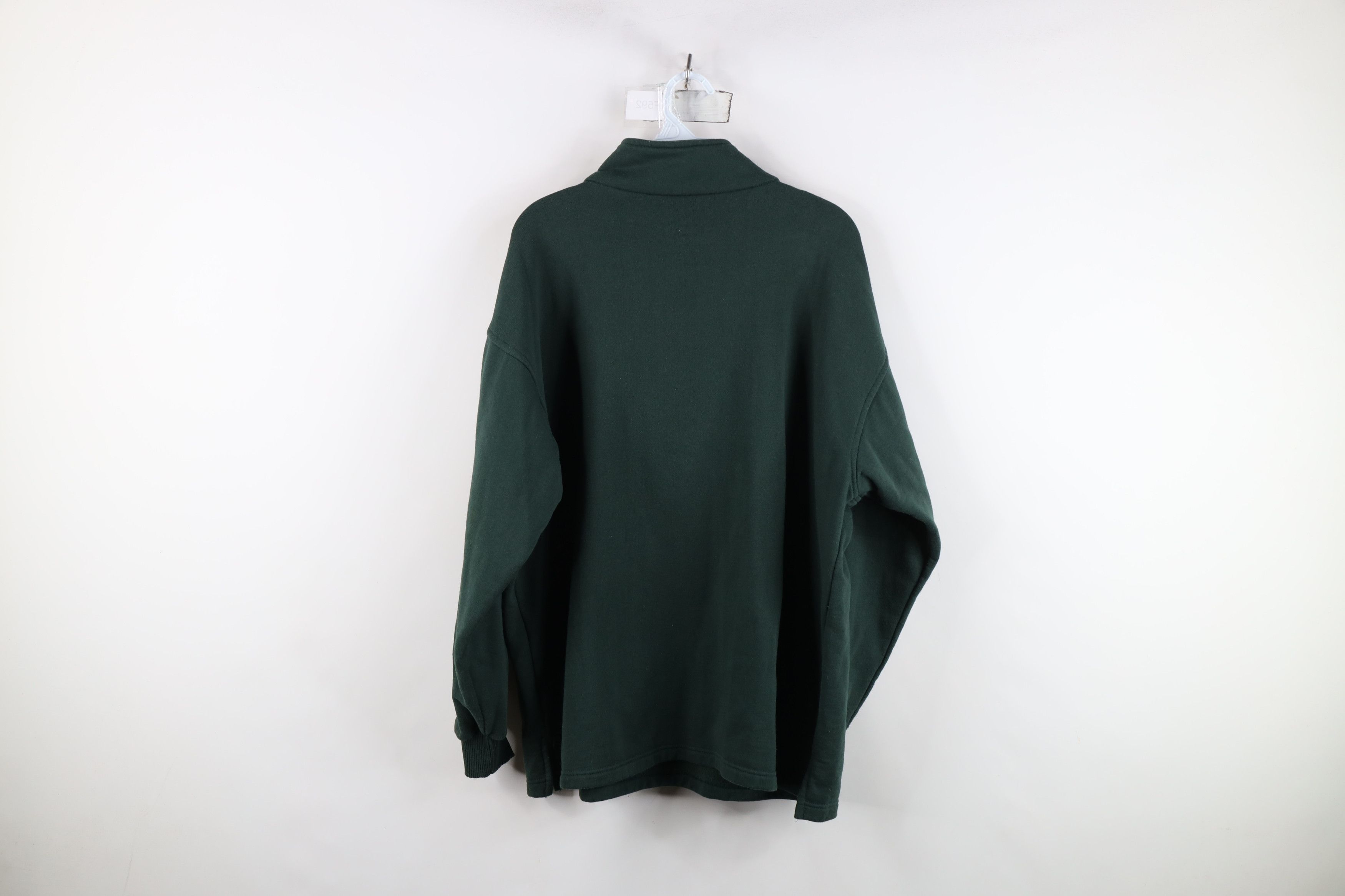 Vintage Vintage 90s Streetwear Canada Half Zip Sweatshirt Green Size US L / EU 52-54 / 3 - 12 Thumbnail