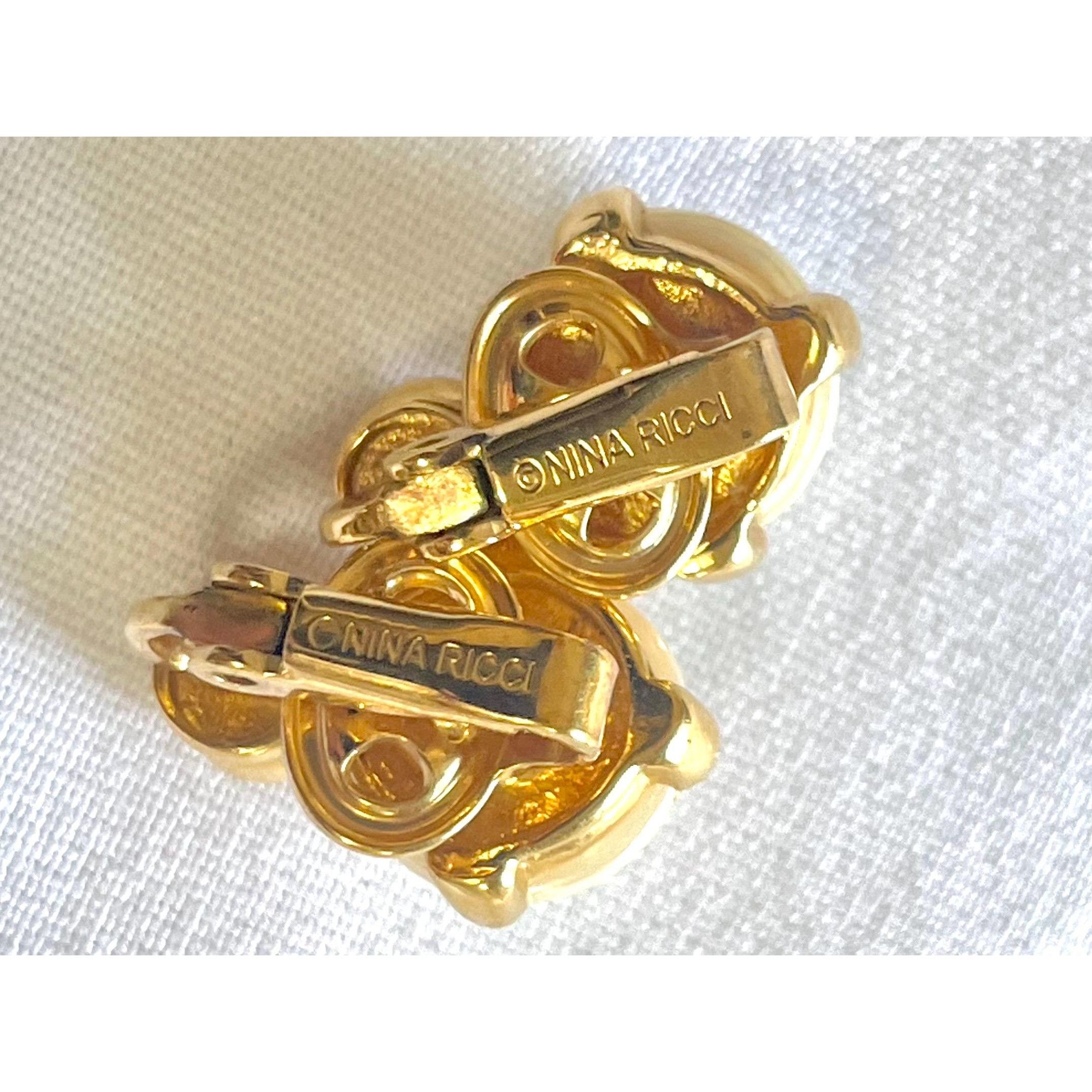Nina Ricci Vintage Nina Ricci golden frame white faux pearl and crystal Size ONE SIZE - 4 Thumbnail