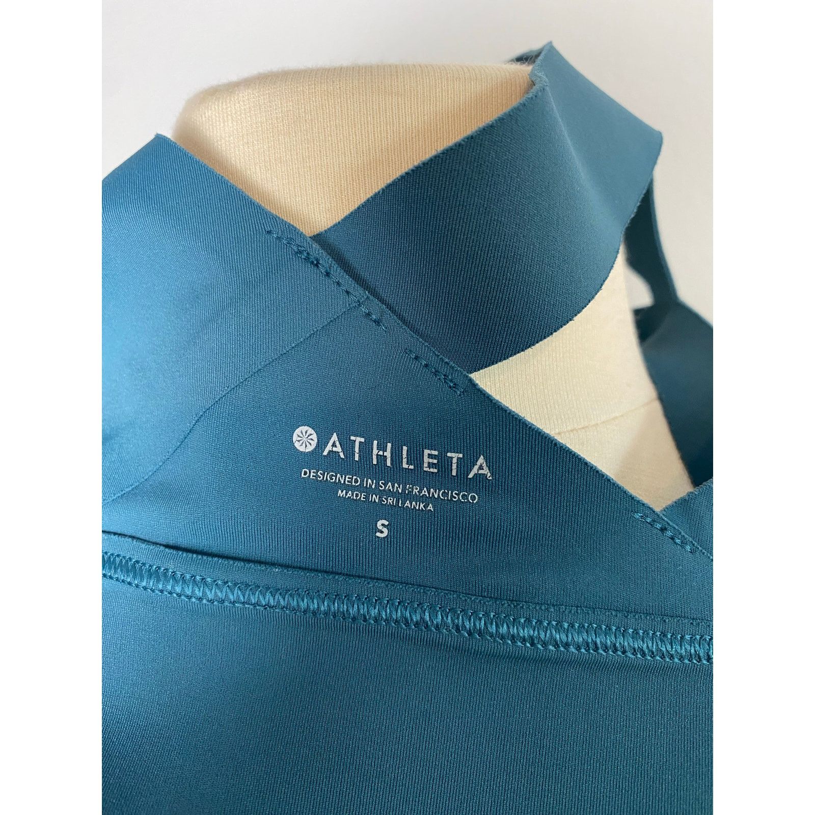 Athleta Athleta Sz Small Teal Support Sports Bra Size S / US 4 / IT 40 - 4 Thumbnail