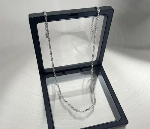 Jewelry Silver Twisted Chain Necklace Size ONE SIZE - 2 Thumbnail