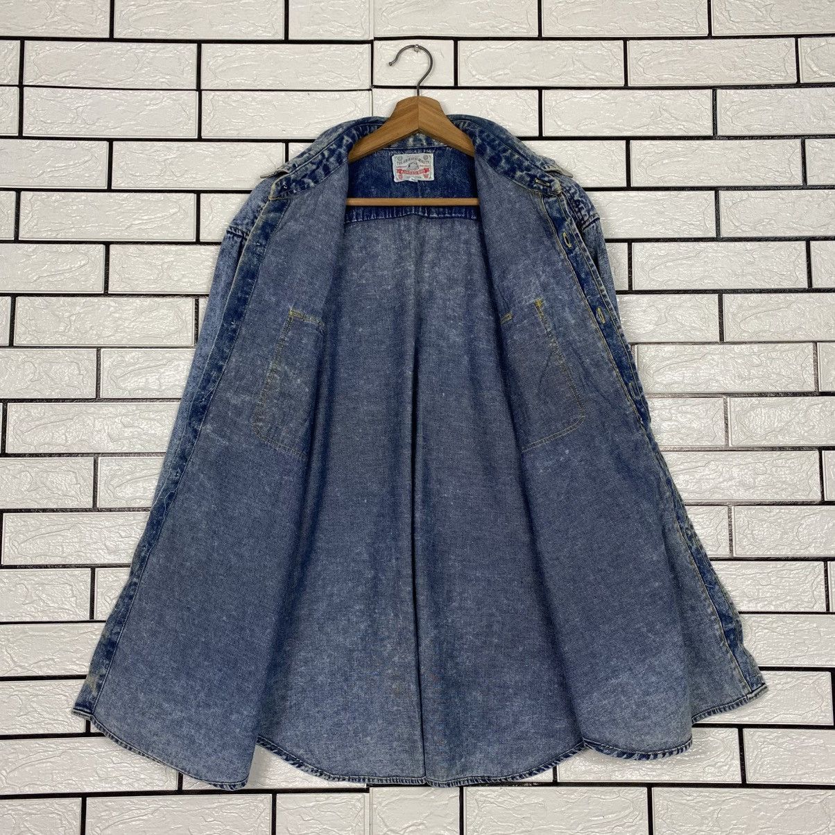 Toyo Enterprises 📌Vintage Hickory Chore Jacket Denim Flightless Bird Size US M / EU 48-50 / 2 - 14 Thumbnail
