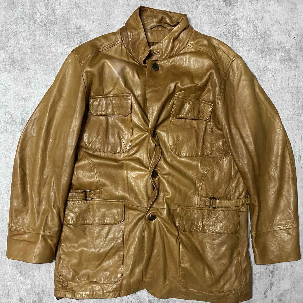 Other Tan and brown leather jacket leather Size US L / EU 52-54 / 3 - 1 Thumbnail