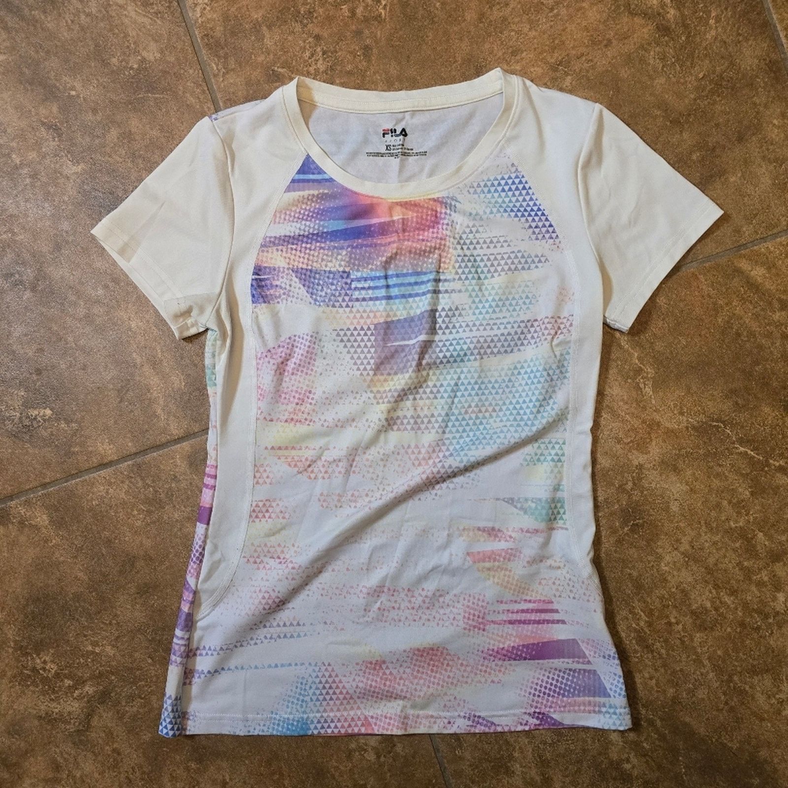 Fila Multicolored Design | FILA | Athletic Short Sleeve Size XS / US 0-2 / IT 36-38 - 1 Thumbnail