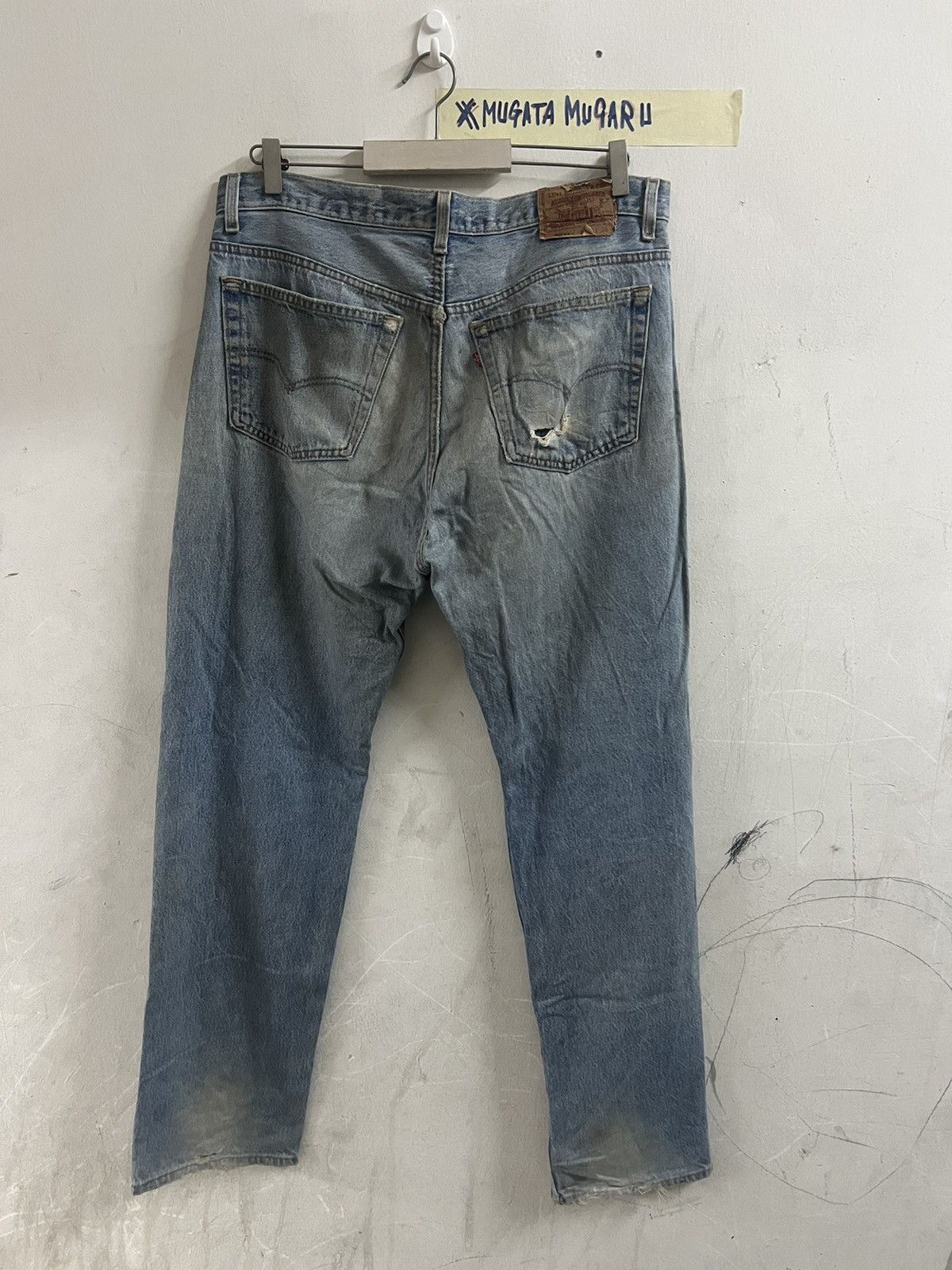 Japanese Brand KURT COBAIN‼️VINTAGE LEVIS 501 DISTRESSED DENIM PANT Size US 35 - 8 Thumbnail