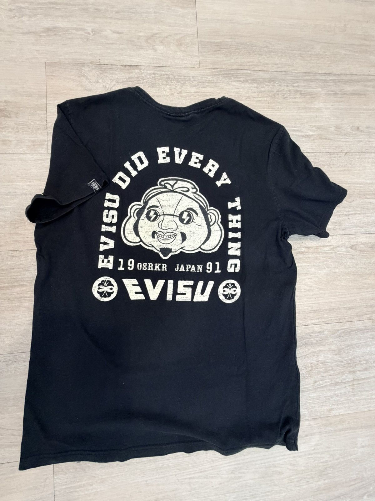 Evisu Evisu Kuro Big Logo T-Shirt Black Size US XL / EU 56 / 4 - 1 Thumbnail