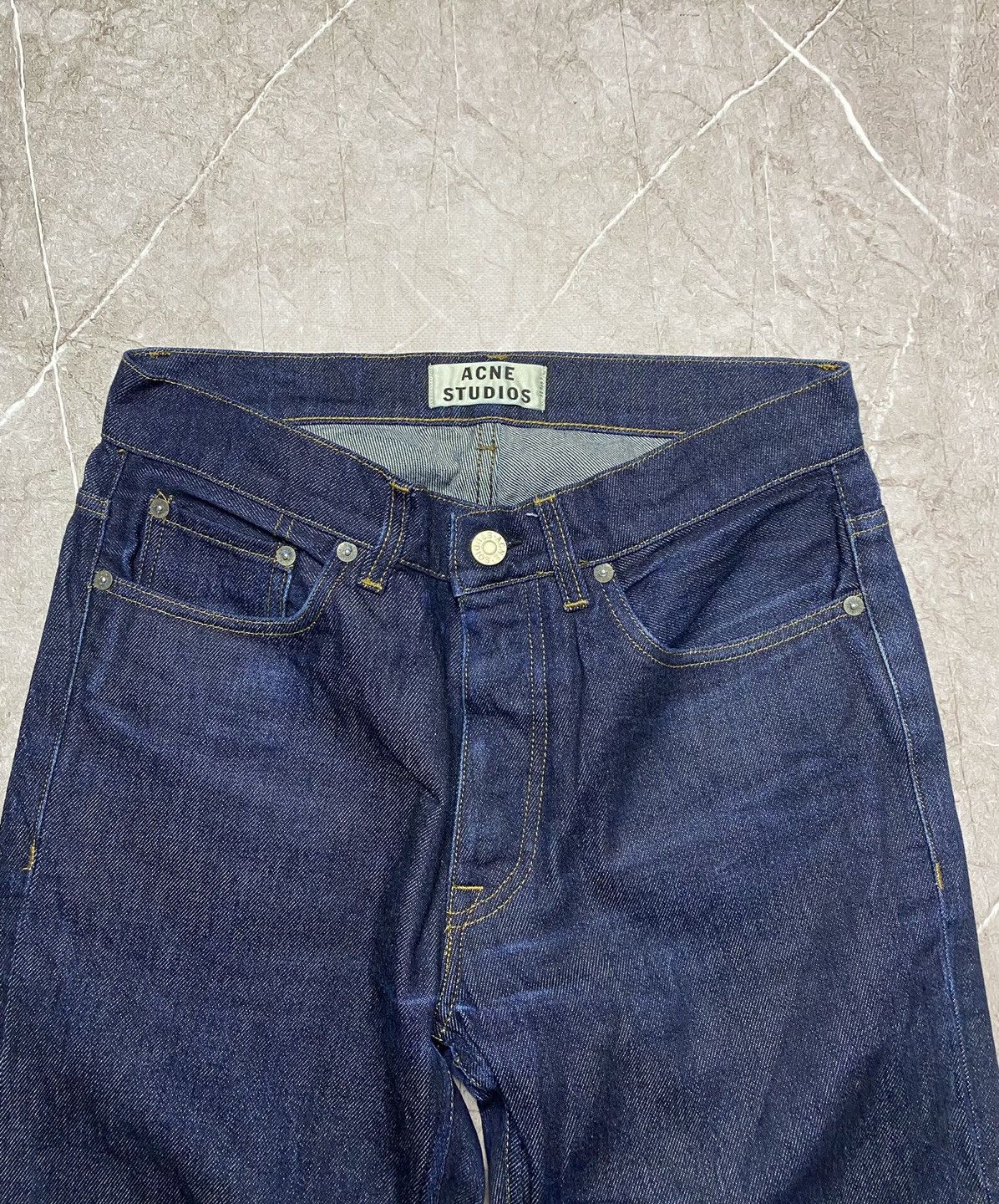Acne Studios Acne Studios Navy Jeans Pants Size 31/32 Size US 31 - 3 Thumbnail