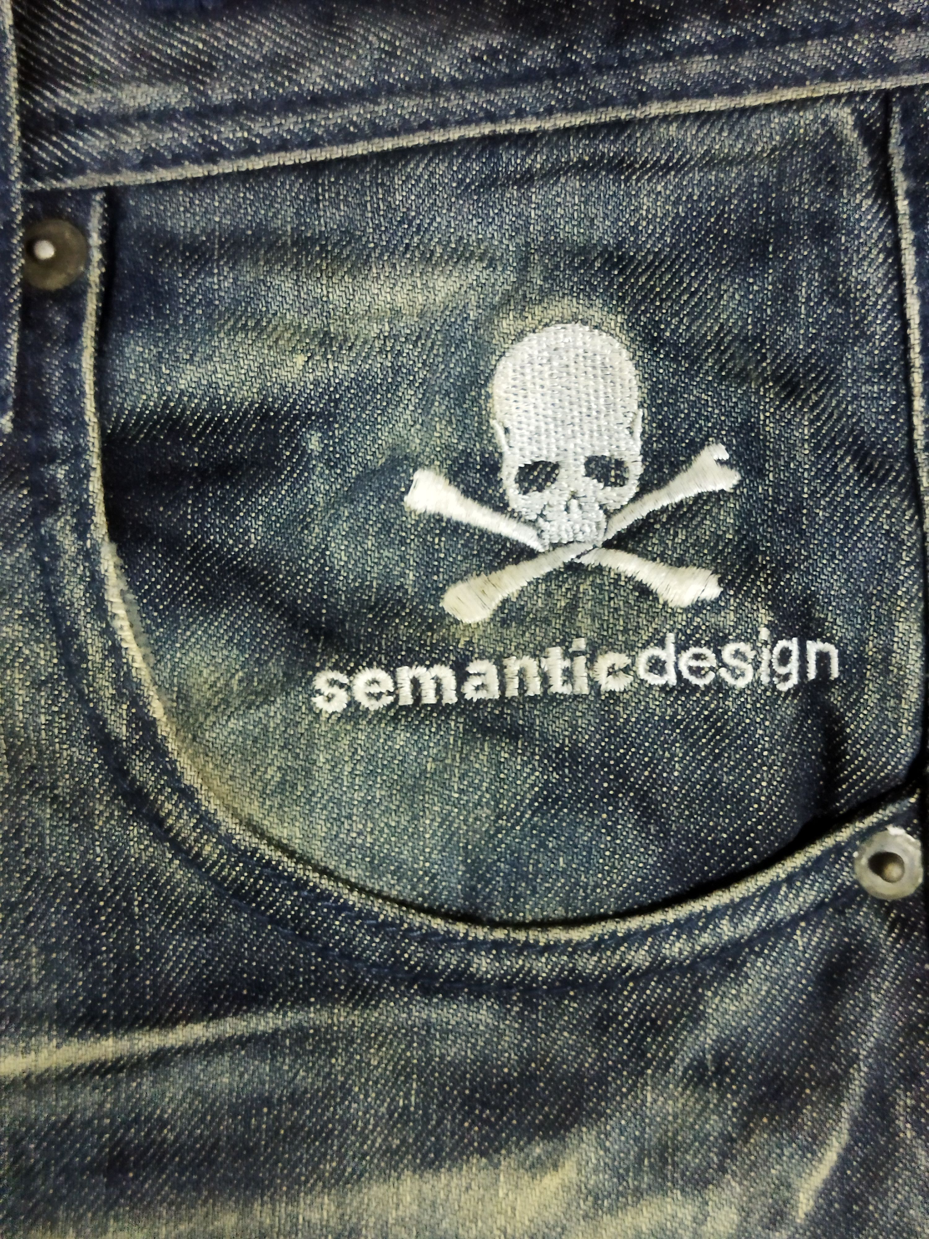 semanticdesign Semantic Design Skull Jeans Size US 31 - 5 Thumbnail