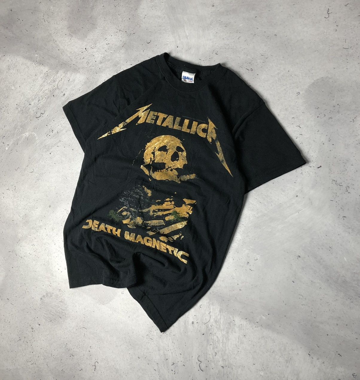 Band Tees × Metallica × Vintage Vintage Metallica Death Magnetic World Tour T-Shirt 2009 Size US S / EU 44-46 / 1 - 3 Thumbnail