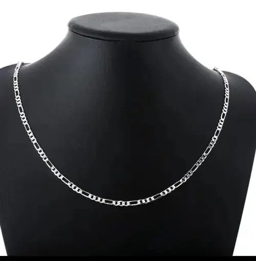 Jewelry Figaro Chain Necklace For Men Women in Silver