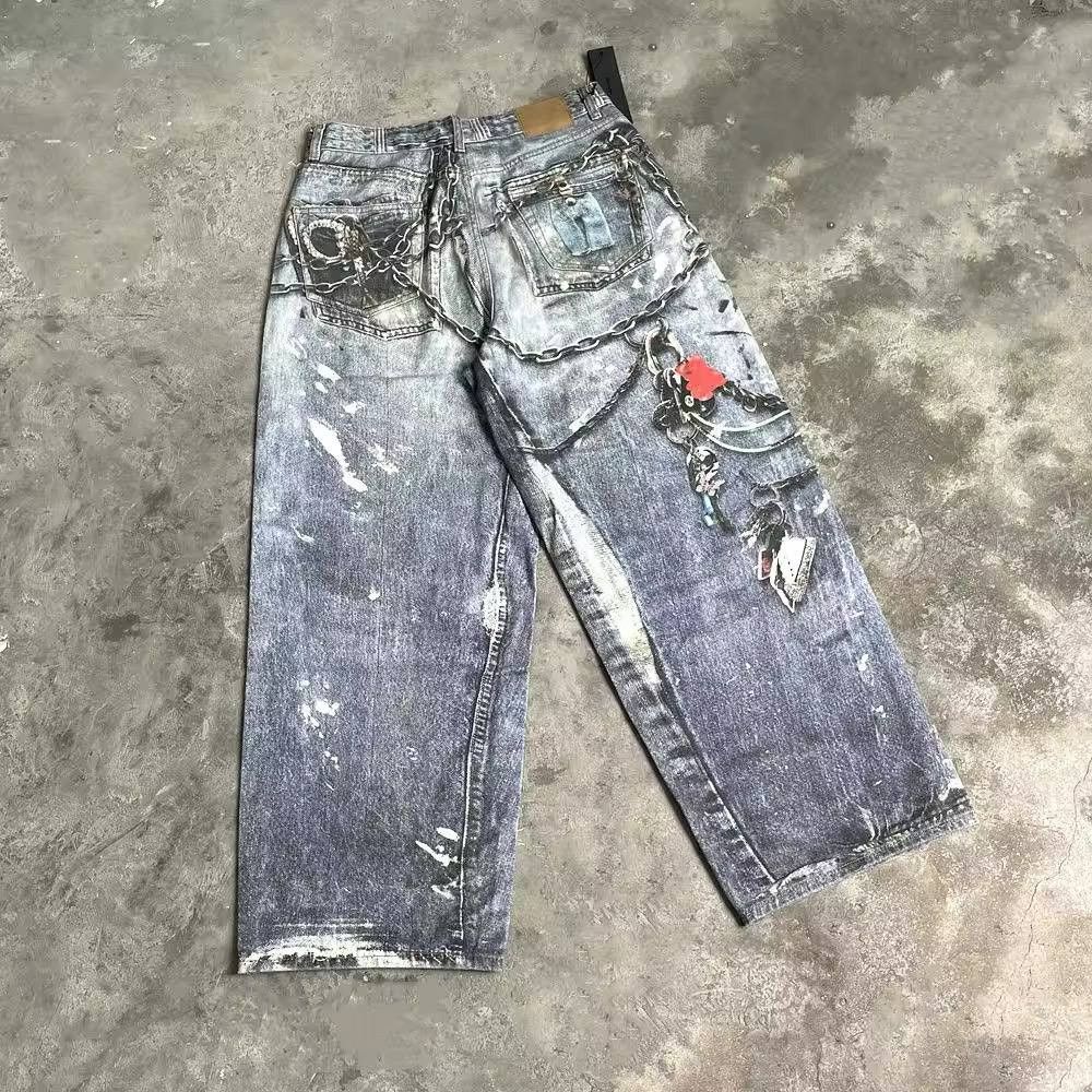 Japanese Brand × Vintage graphic jeans Size US 36 / EU 52 - 3 Thumbnail