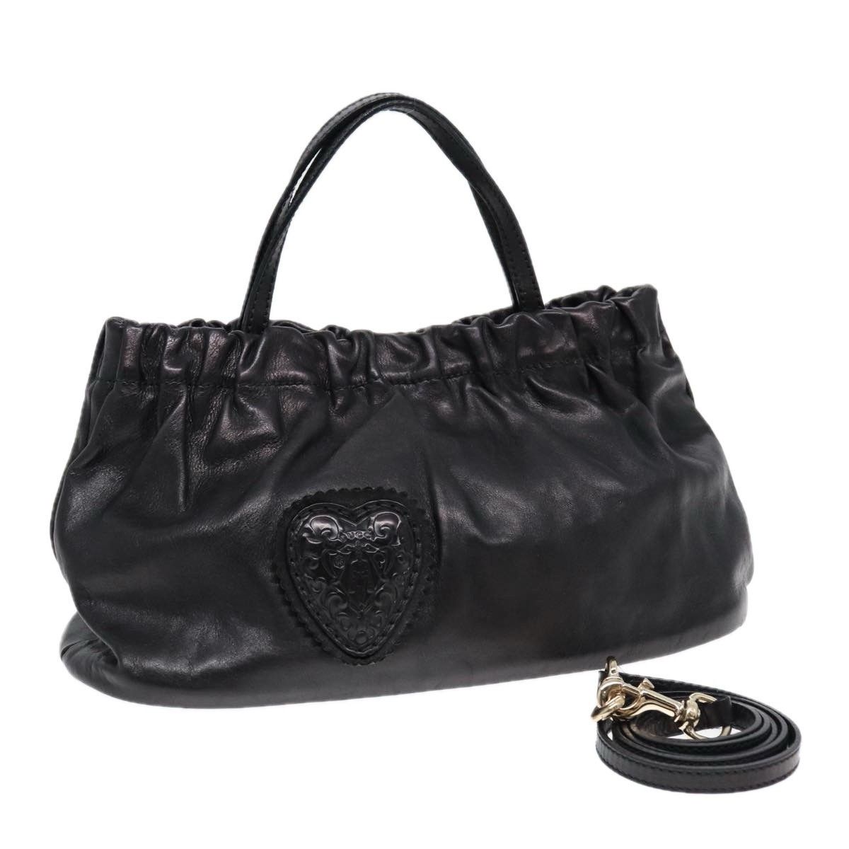 Gucci Gucci Heart Crest Handbag Leather Size ONE SIZE - 1 Thumbnail