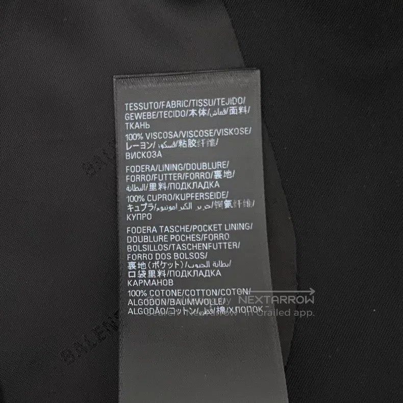 Balenciaga Balenciaga Black logo badge lapel single-breasted long-sle Size XS / US 0-2 / IT 36-38 - 8 Thumbnail