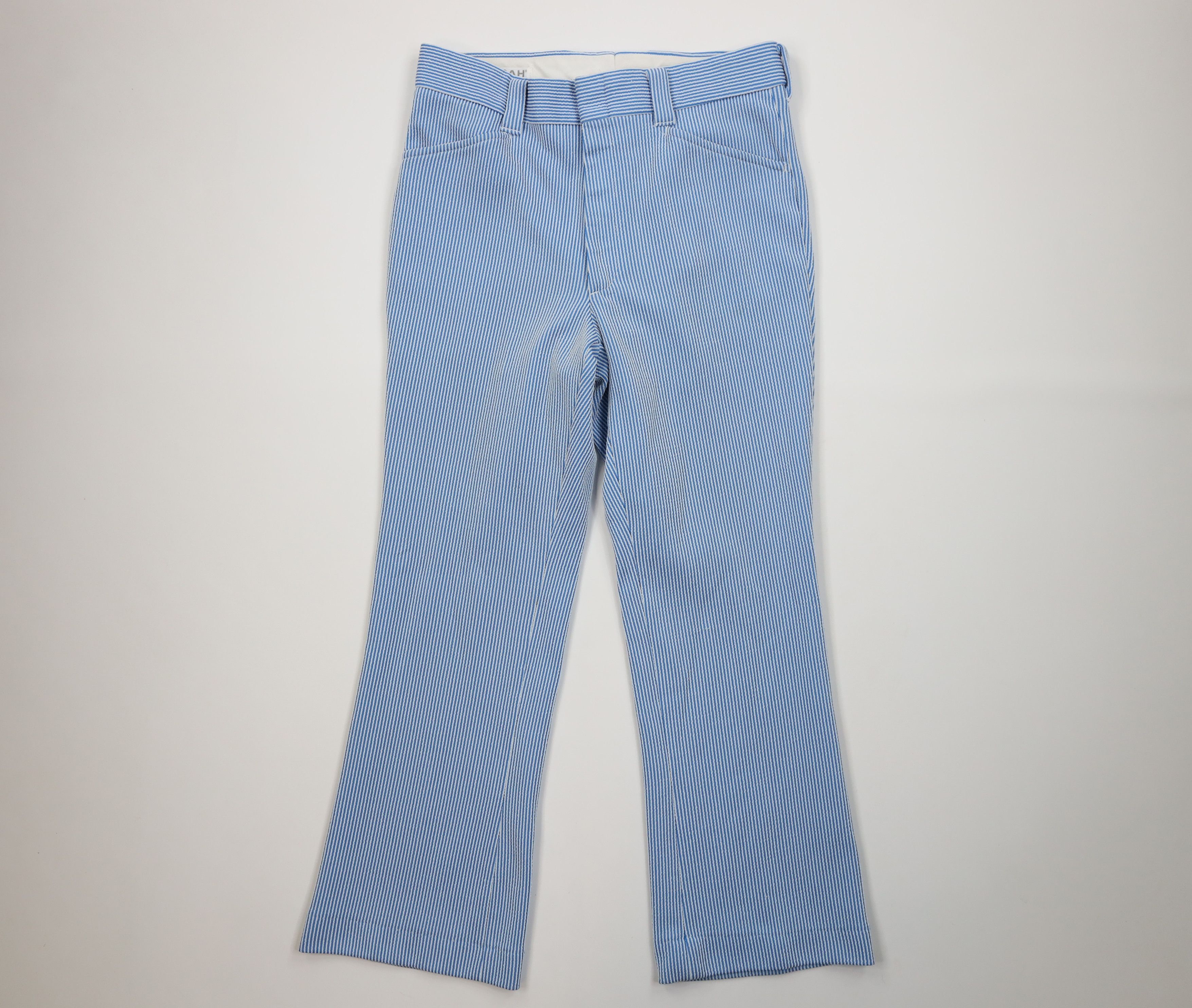 Vintage Vintage 70s Streetwear Knit Flared Wide Leg Chino Pants USA Size US 32 / EU 48 - 1 Thumbnail