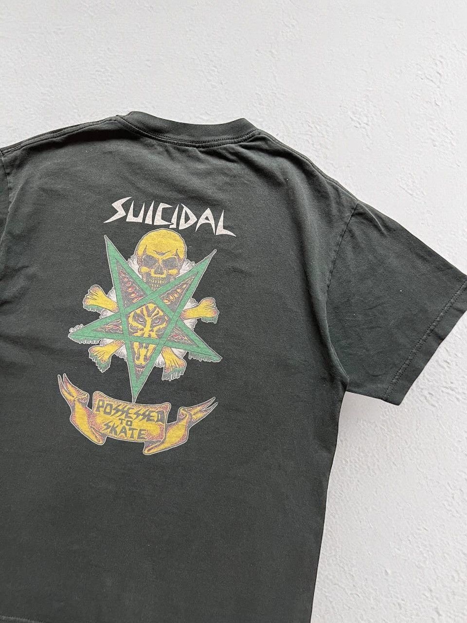 Sex Skateboards × Stussy × Vintage SUICIDAL SKATES GRAPHIC TEE VINTAGE SKATEBOARDING BRAND USA🇺🇸 Size US M / EU 48-50 / 2 - 4 Thumbnail