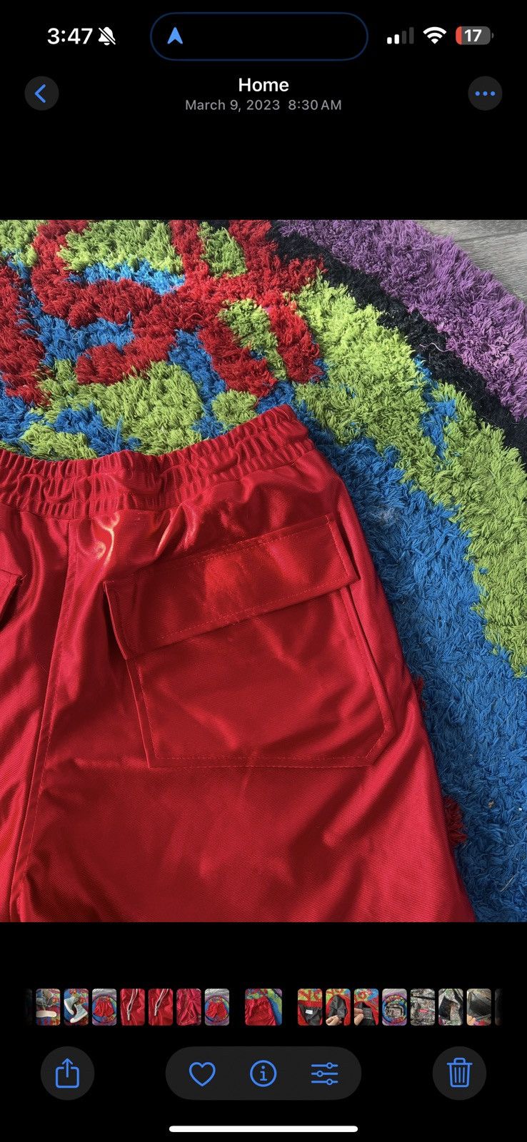 Rhude Rhude Satin Basketball Short Size US 31 - 5 Thumbnail