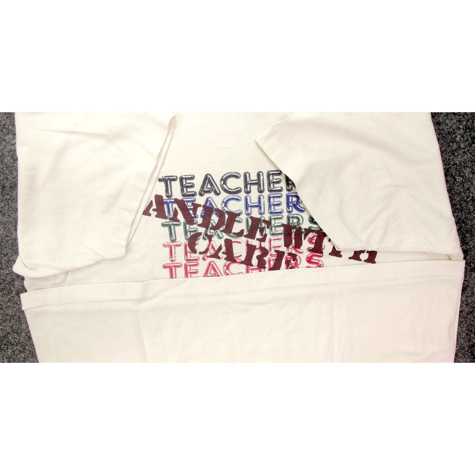Hanes 80s Hanes Blue Bar Teachers Single Stitch Tee Size US M / EU 48-50 / 2 - 7 Thumbnail