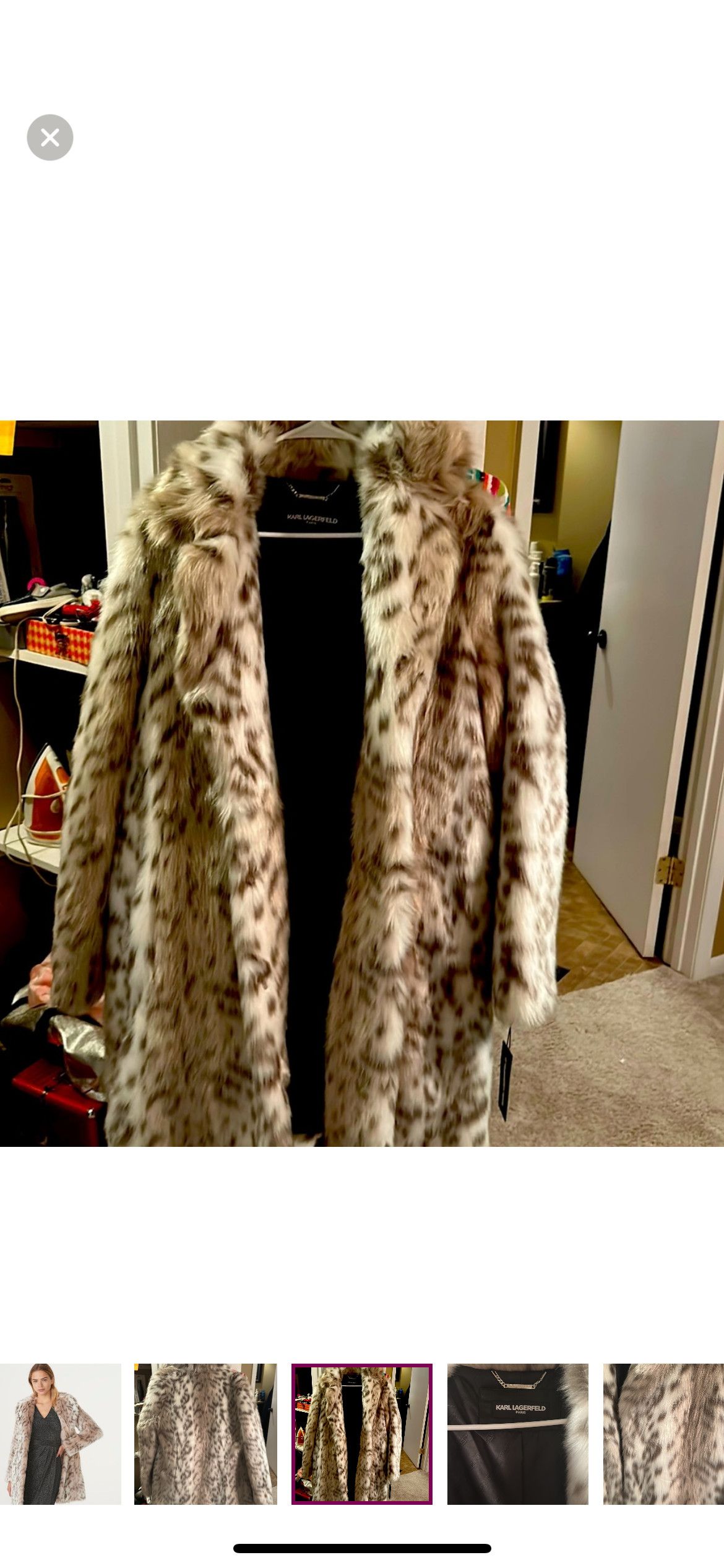 Karl Lagerfeld Karl Lagerfeld Paris Animal print cut coat Size L / US 10 / IT 46 - 7 Thumbnail