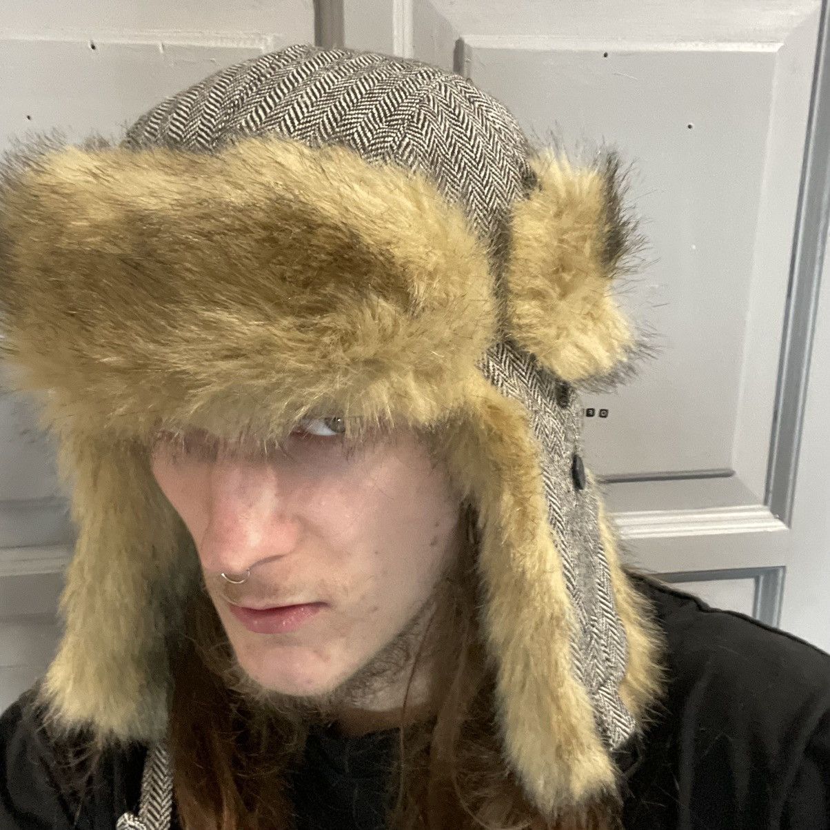 Vintage Vintage Hat Ushanka Mohair Fuzzy Y2K Cap Size ONE SIZE - 2 Thumbnail