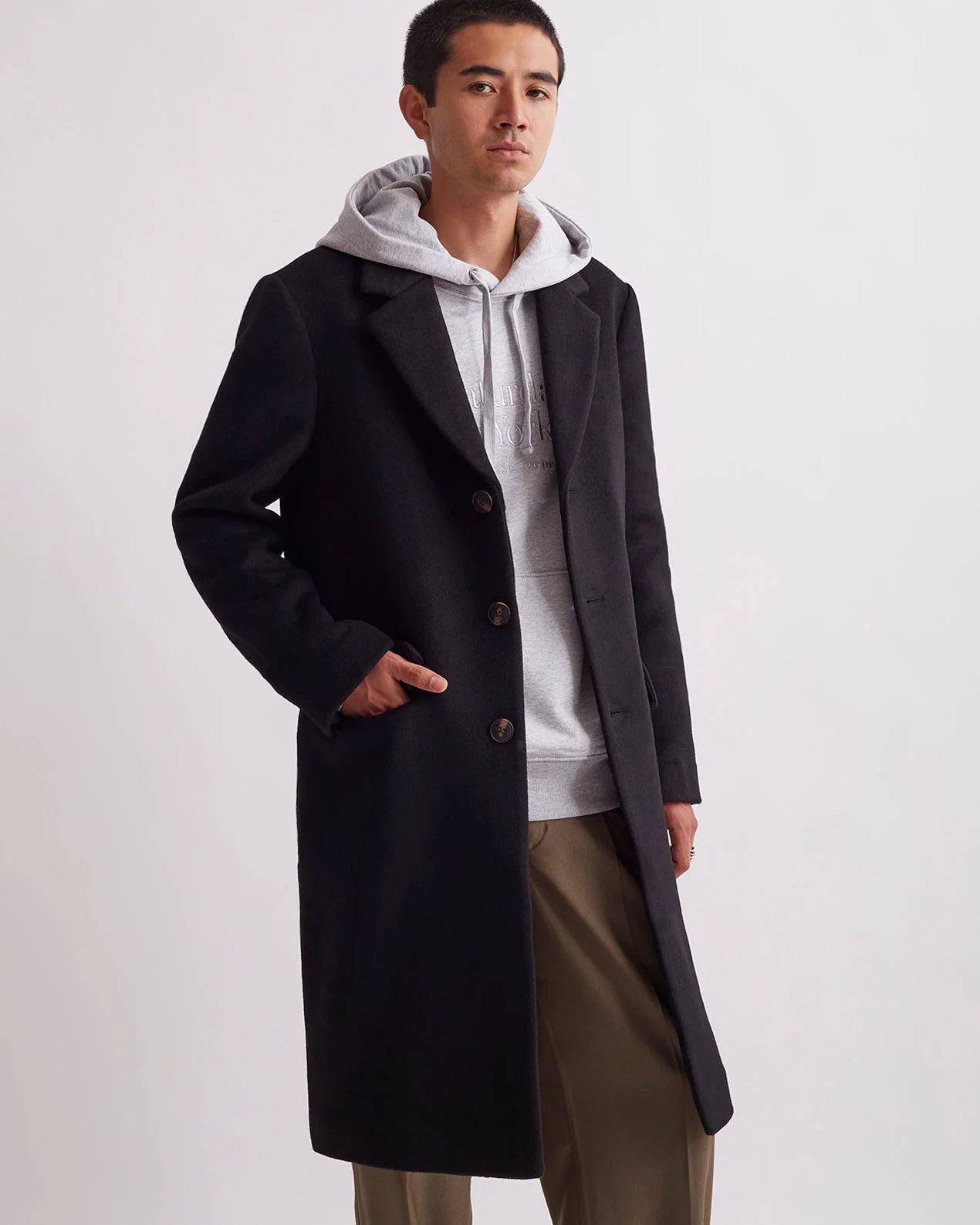 Saturdays NYC Saturdays New York City Morgan Topcoat Black Size US XL / EU 56 / 4 - 5 Thumbnail