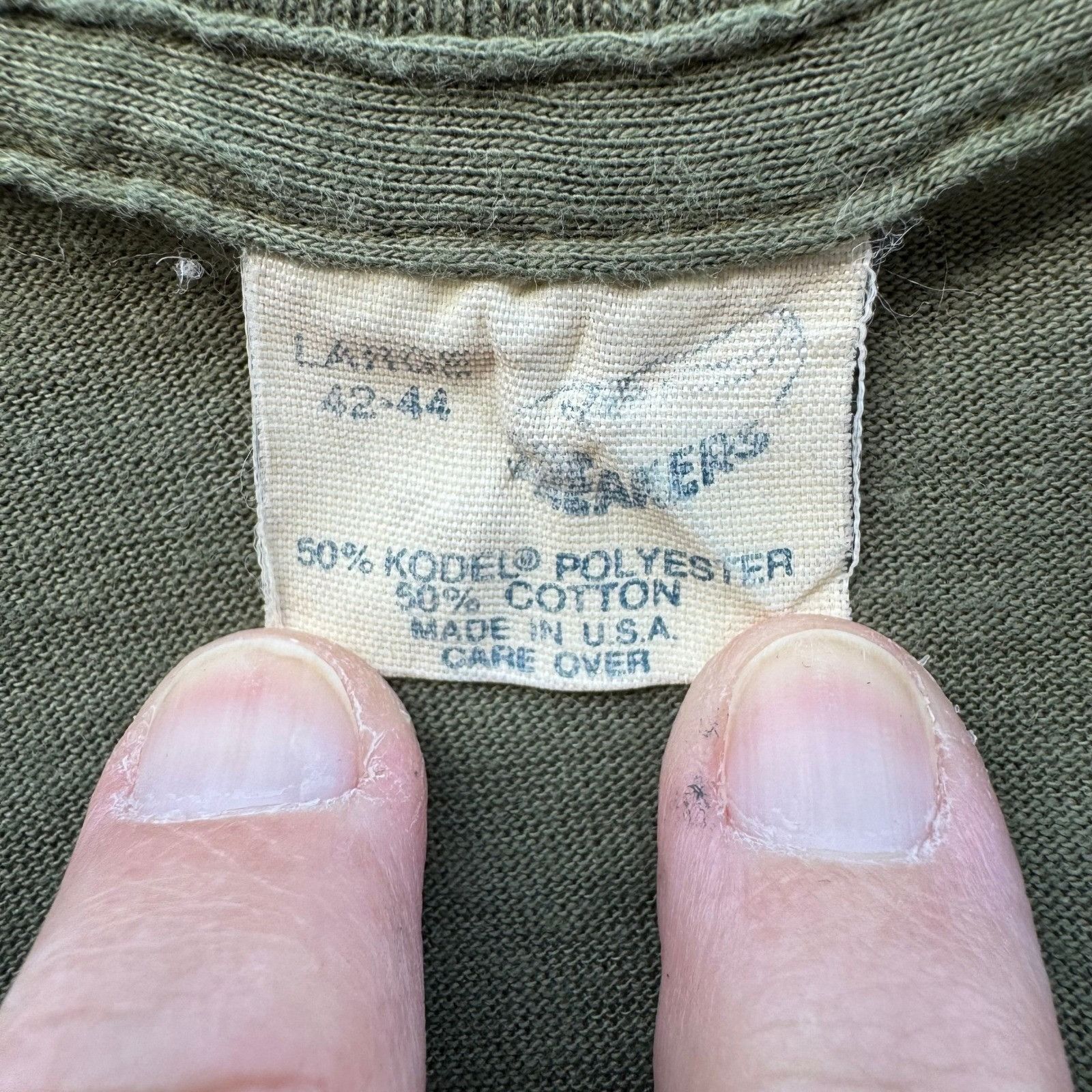 Vintage Librascope Vintage Military Tech T-Shirt Mens Small Olive Gr Size US S / EU 44-46 / 1 - 2 Thumbnail