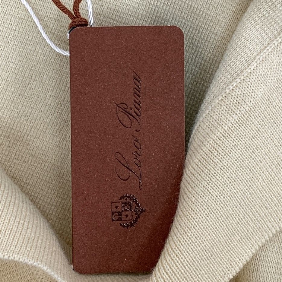 Loro Piana Loro Piana Beige Wool Lapel Long Sleeve Knit Sweater K26WX Size US XL / EU 56 / 4 - 7 Thumbnail