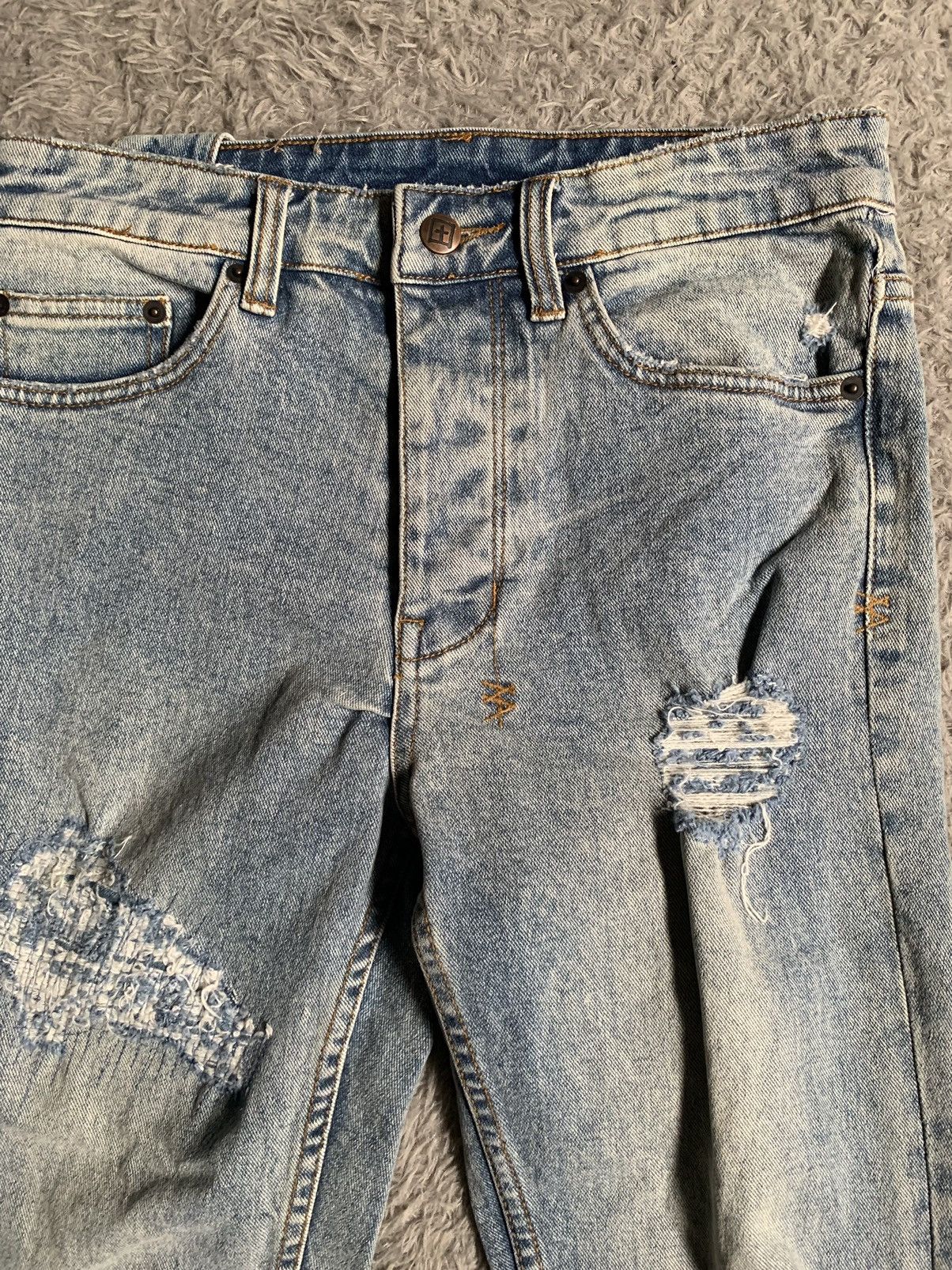 Ksubi Ksubi Blue Chitch Chop Slice N Dice Jeans ripped distressed Size US 28 / EU 44 - 2 Thumbnail