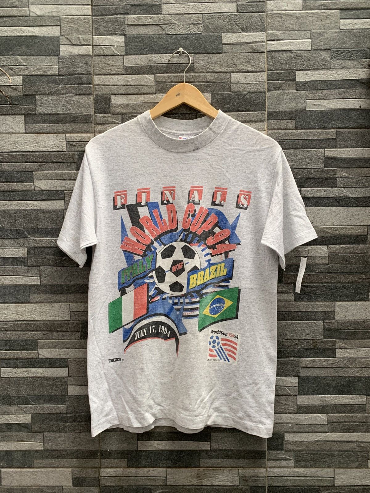 Trench USA Vintage World Cup 1994 Finals Brazil vs Italy Size US M / EU 48-50 / 2 - 1 Thumbnail