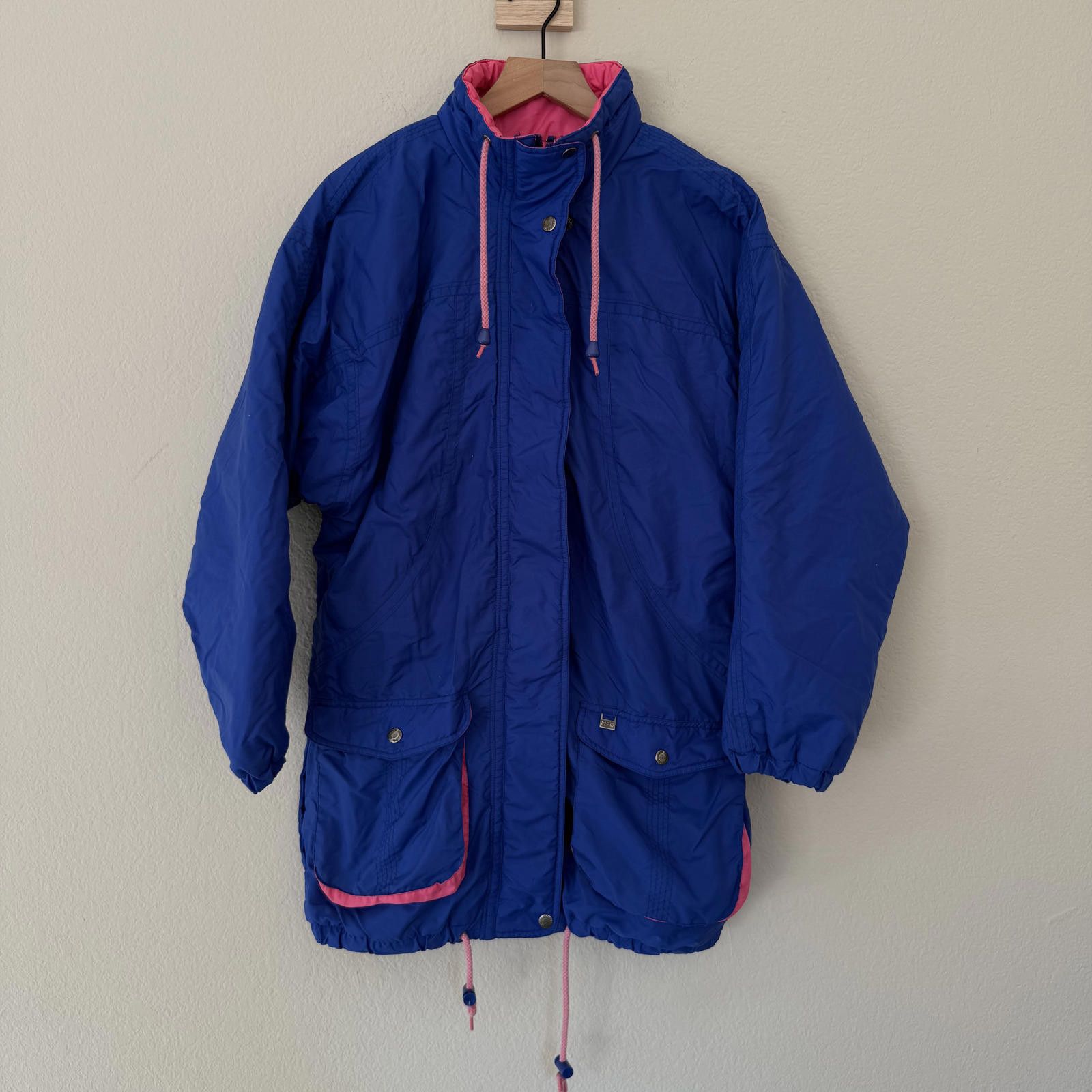McGregor McGregor Jacket Women's S Blue Pink VTG Zip Size S / US 4 / IT 40 - 1 Thumbnail